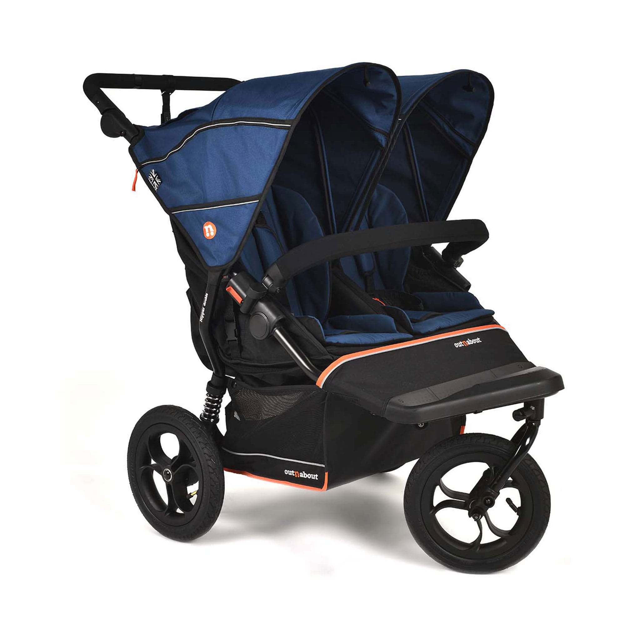Out n About Double Nipper V6 in Highland Blue Double & Twin Prams ONANIP-02BLUV6 5060167547775