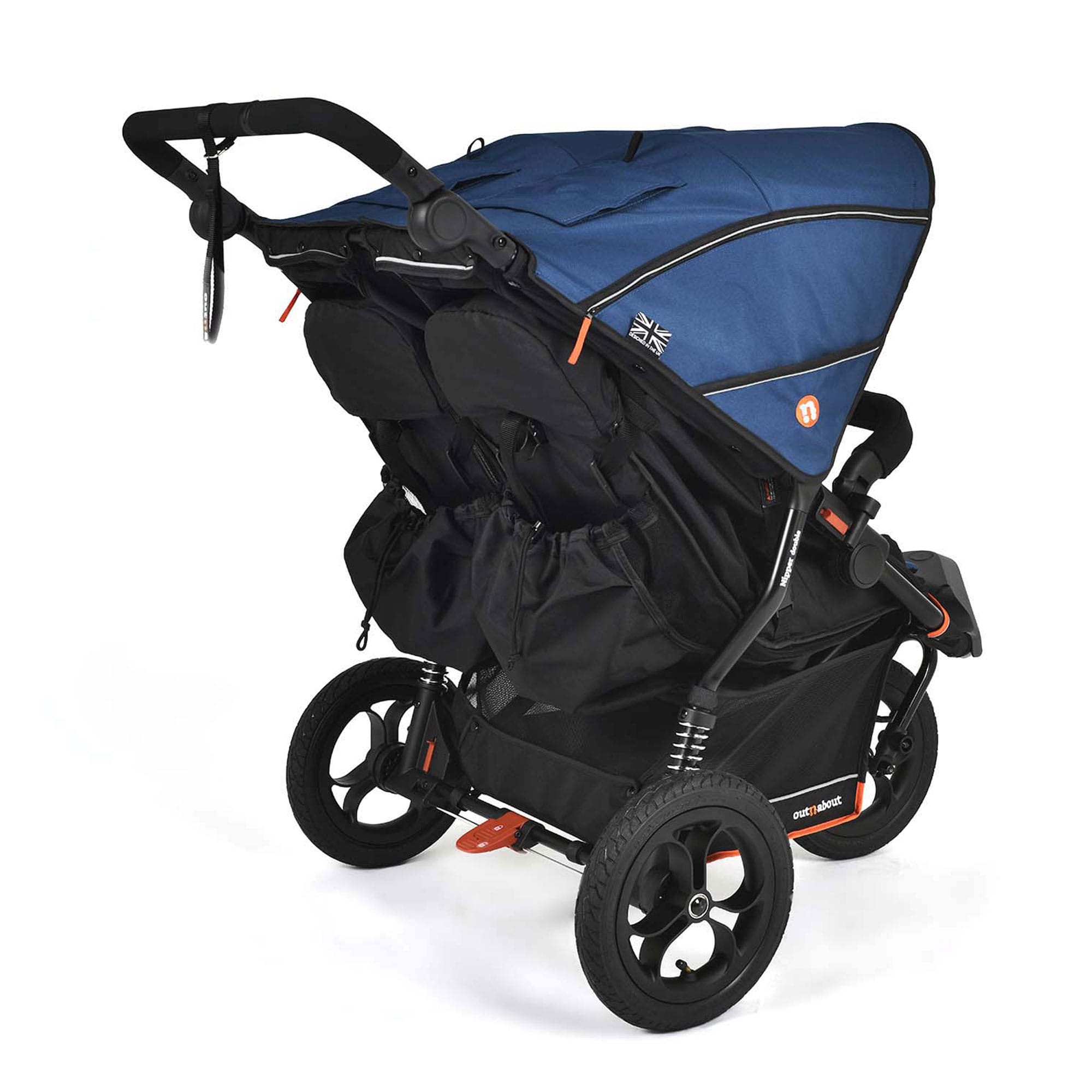 Out n About Double Nipper V6 in Highland Blue Double & Twin Prams ONANIP-02BLUV6 5060167547775
