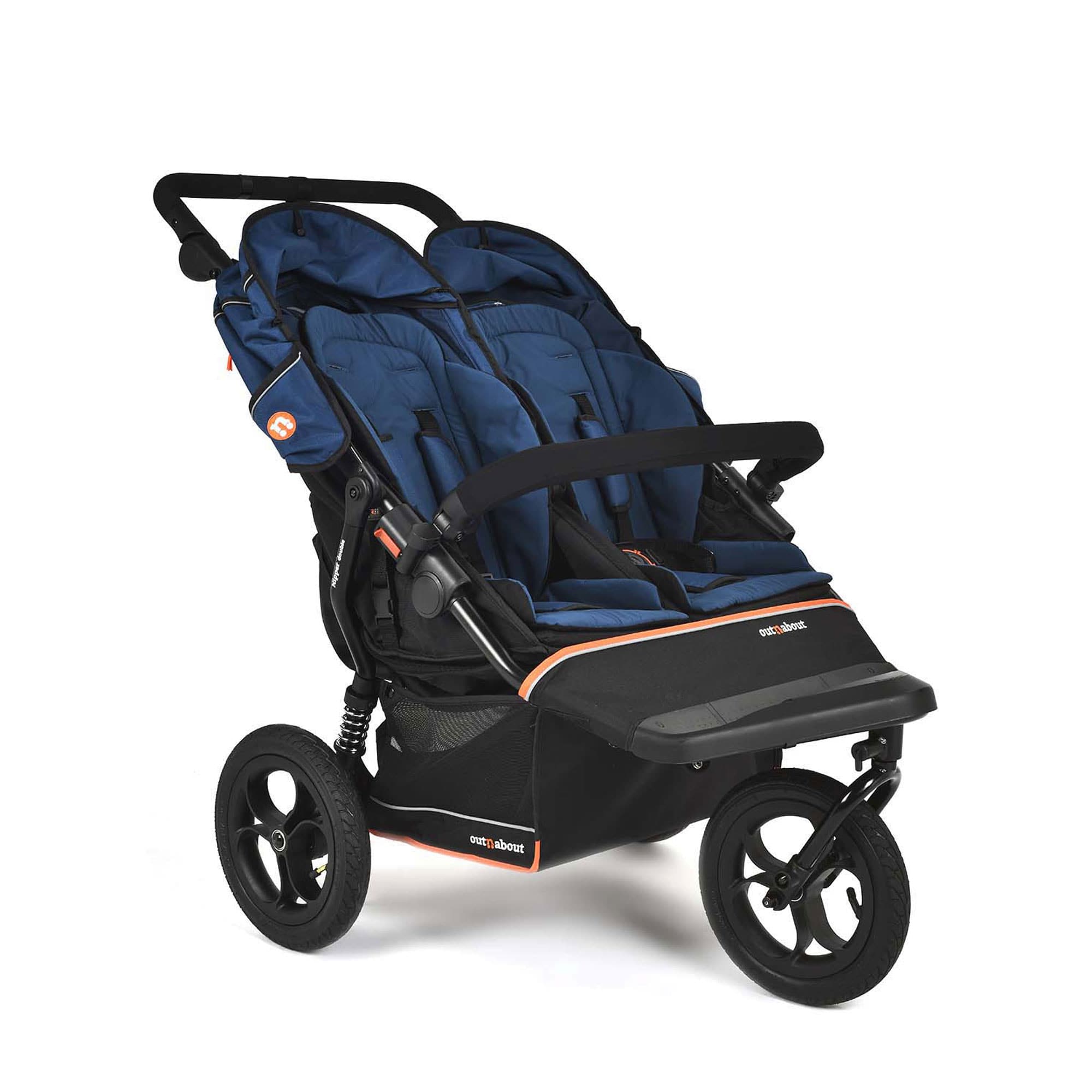 Out n About Double Nipper V6 in Highland Blue Double & Twin Prams ONANIP-02BLUV6 5060167547775