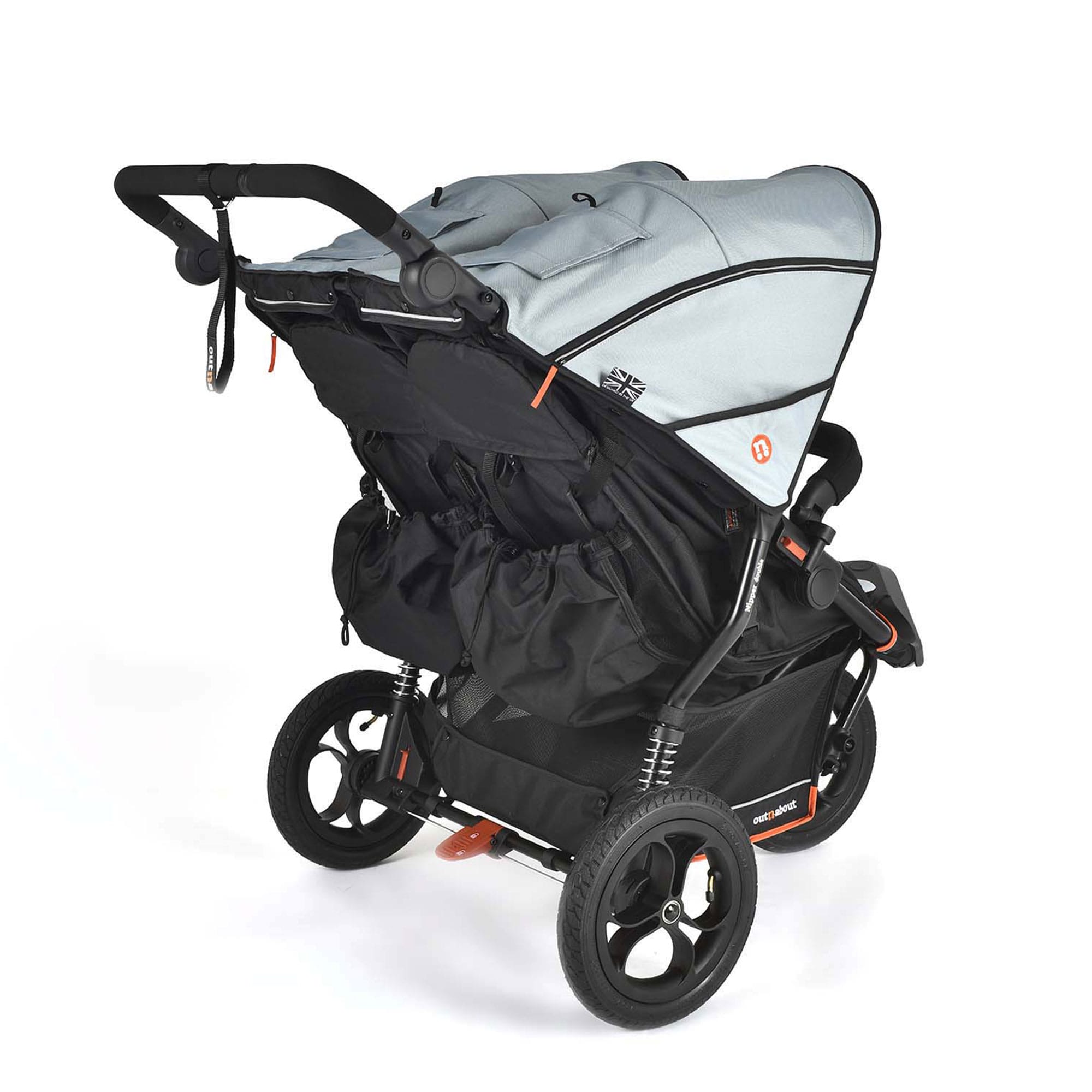 Out n About Double Nipper V6 in Rocksalt Grey Double & Twin Prams ONANIP-02GRYV6 5060167547782
