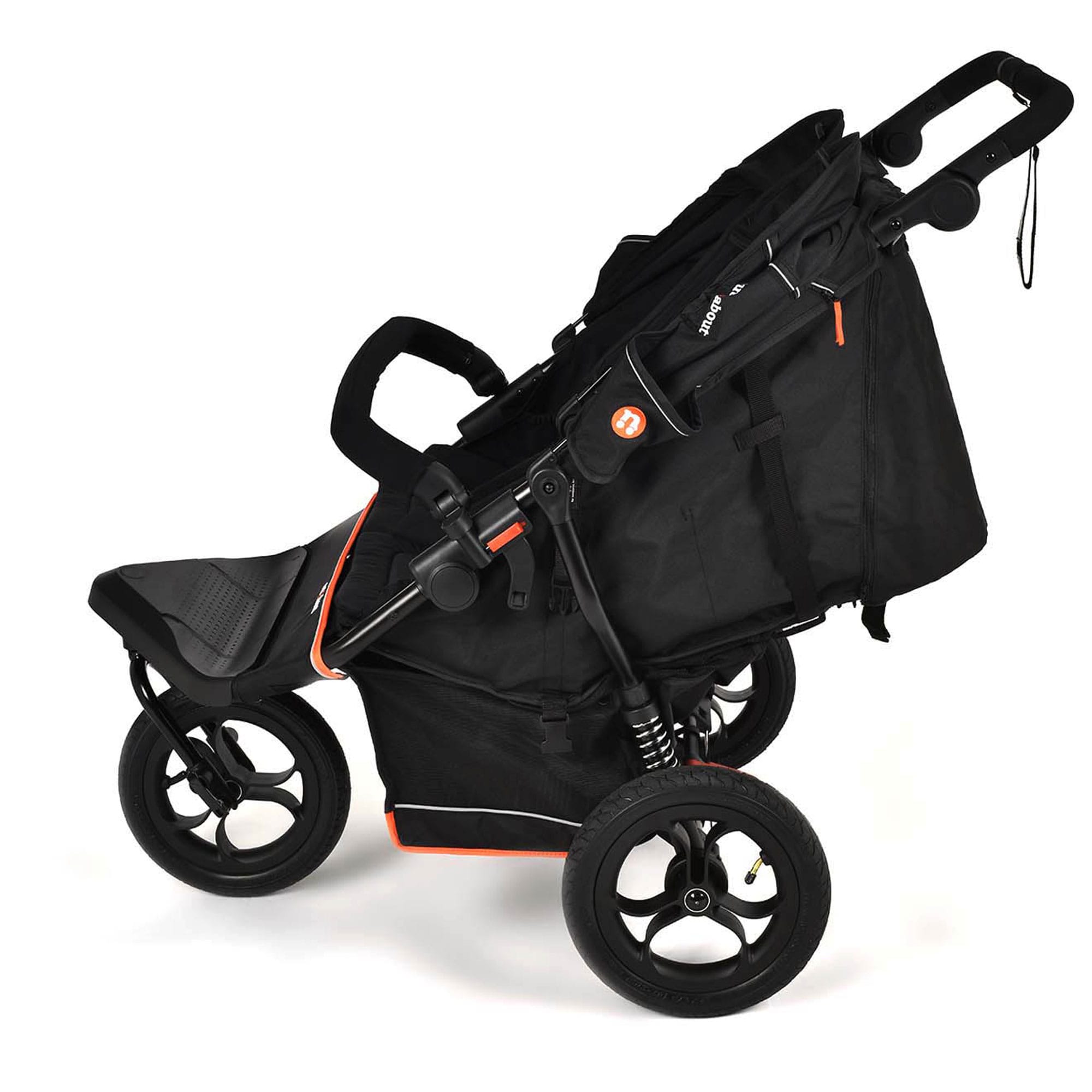 Out n About Double Nipper V6 in Summit Black Double & Twin Prams onaNIP-02SBv6 5060167547744