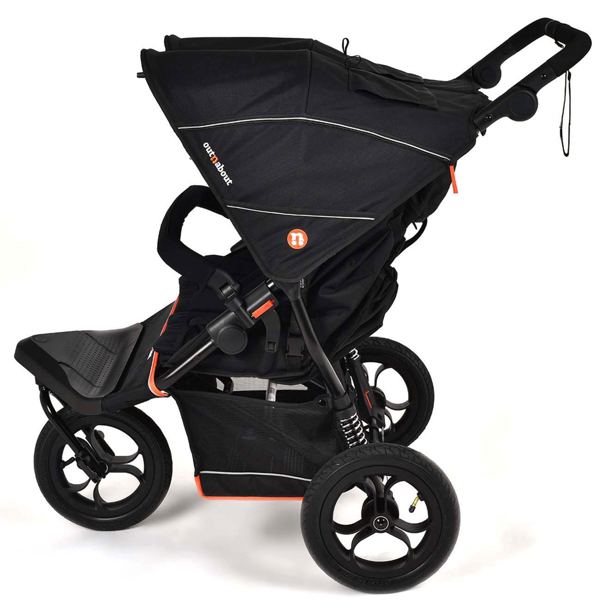 Out n About Double Nipper V6 in Summit Black Double & Twin Prams onaNIP-02SBv6 5060167547744