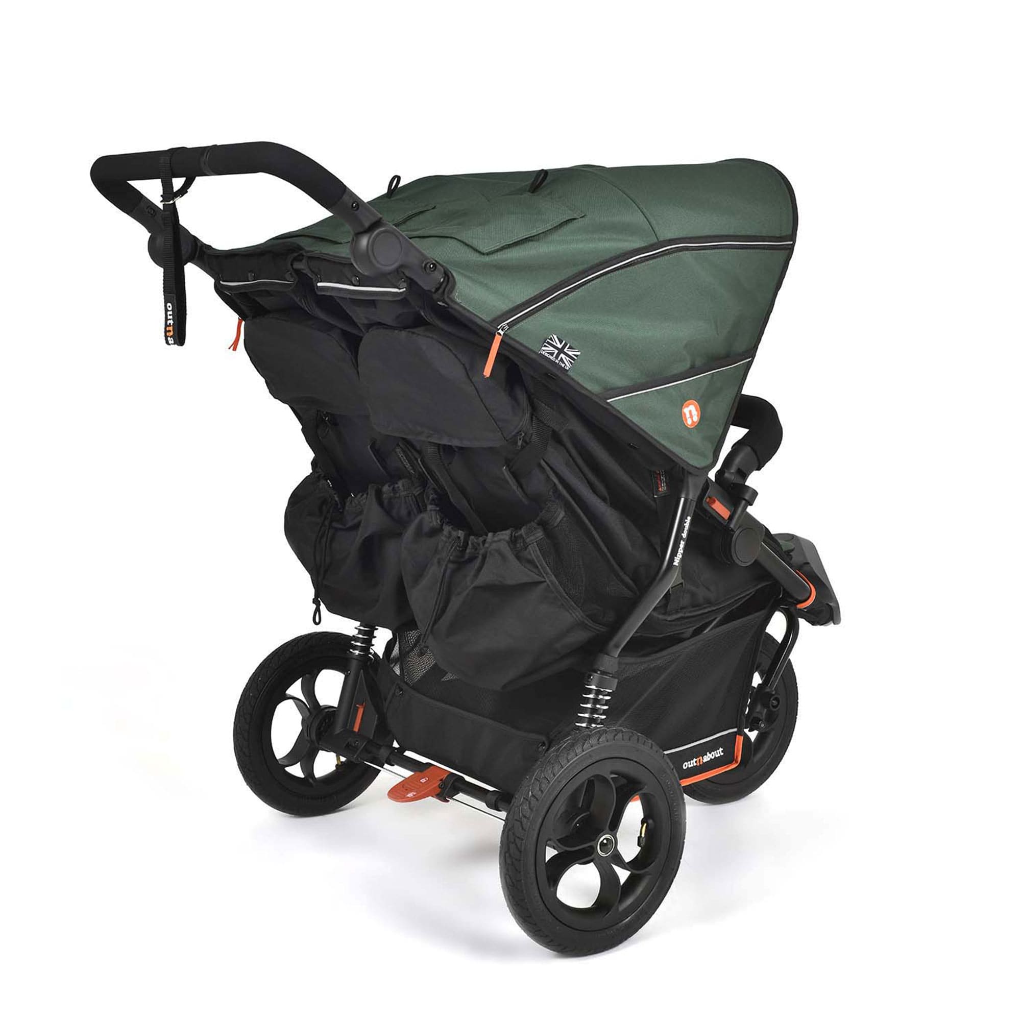 Out n About Double Nipper V6 in Sycamore Green Double & Twin Prams ONANIP-02GRNV6 5060167547751