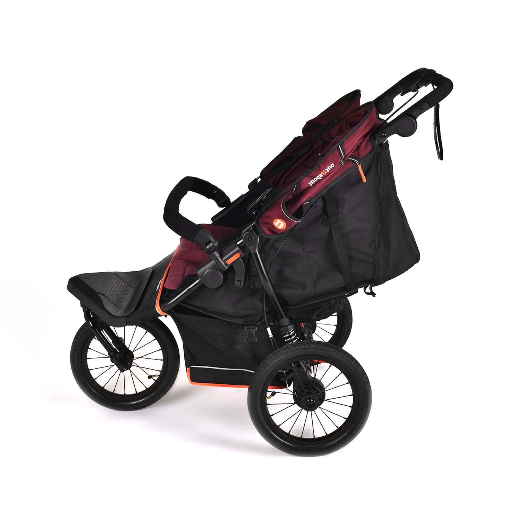 Out n About Nipper Double V6 Plus in Brambleberry Red Double & Twin Prams ONANIP-02BDYV6+ 5060167547812