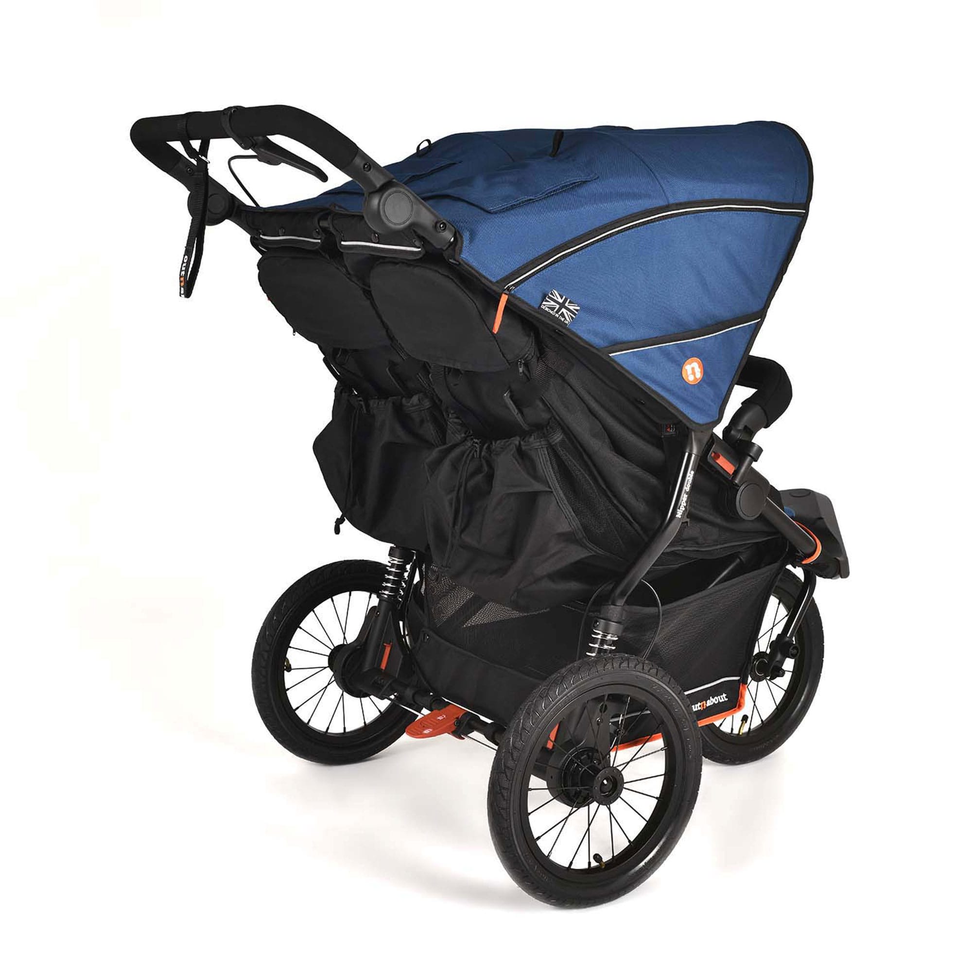 Out n About Nipper Double V6 Plus in Highland Blue Double & Twin Prams ONANIP-02BLUV6+ 5060167547829