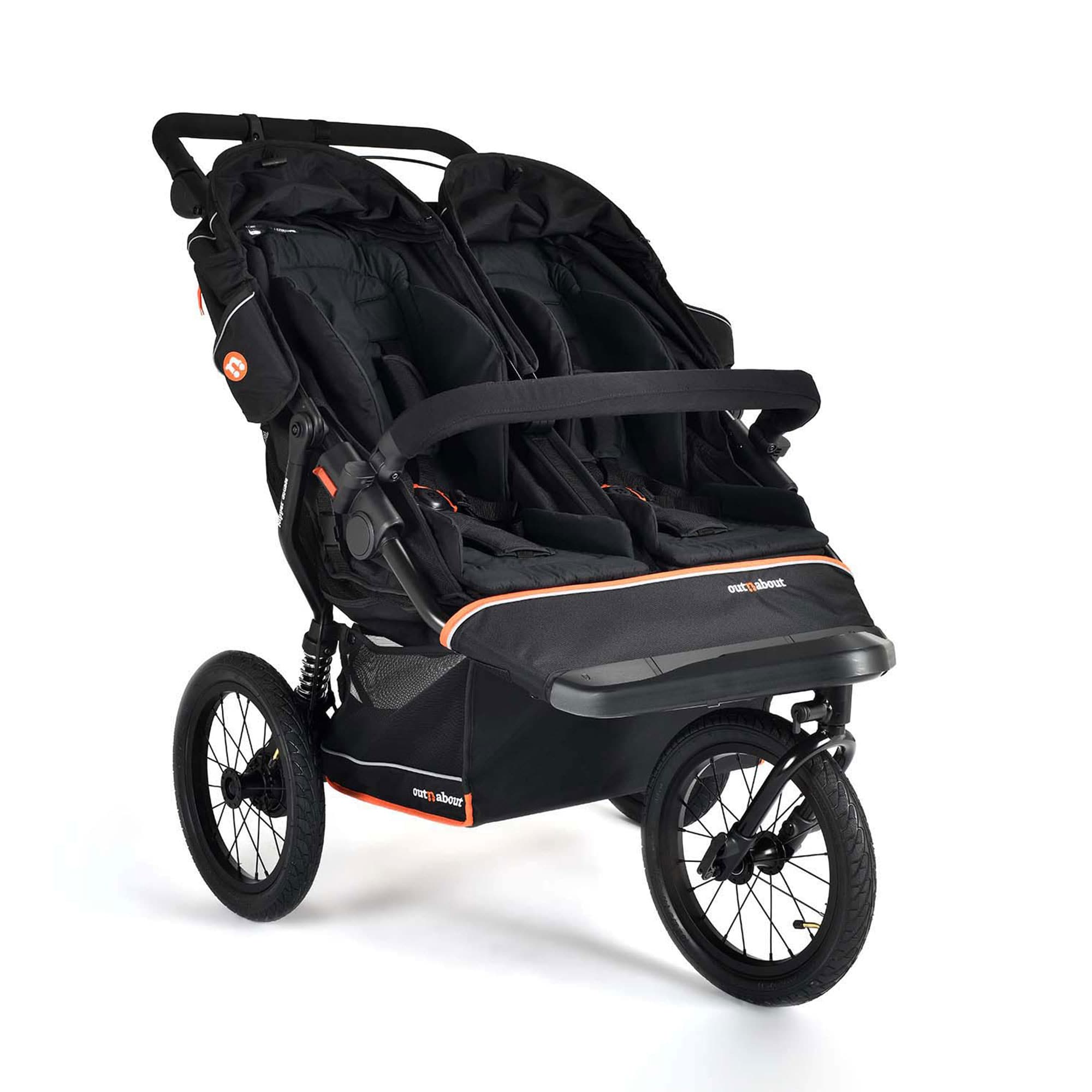 Out n About Nipper Double V6 Plus in Summit Black Double & Twin Prams ONANIP-02SBV6+ 5060167547799