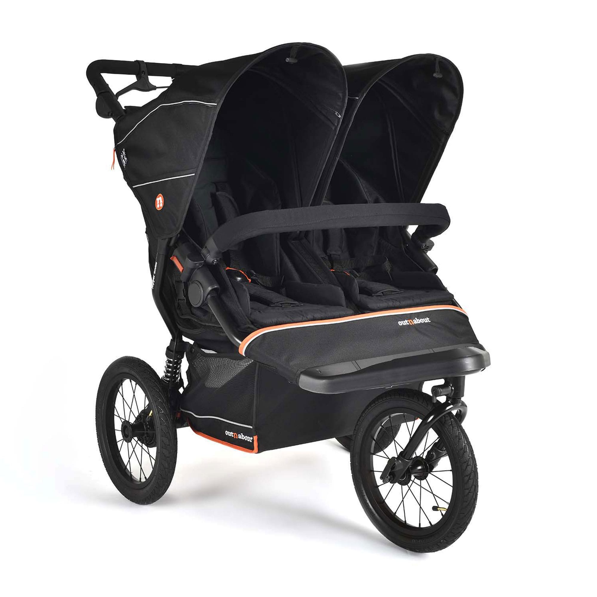 Out n About Nipper Double V6 Plus in Summit Black Double & Twin Prams ONANIP-02SBV6+ 5060167547799