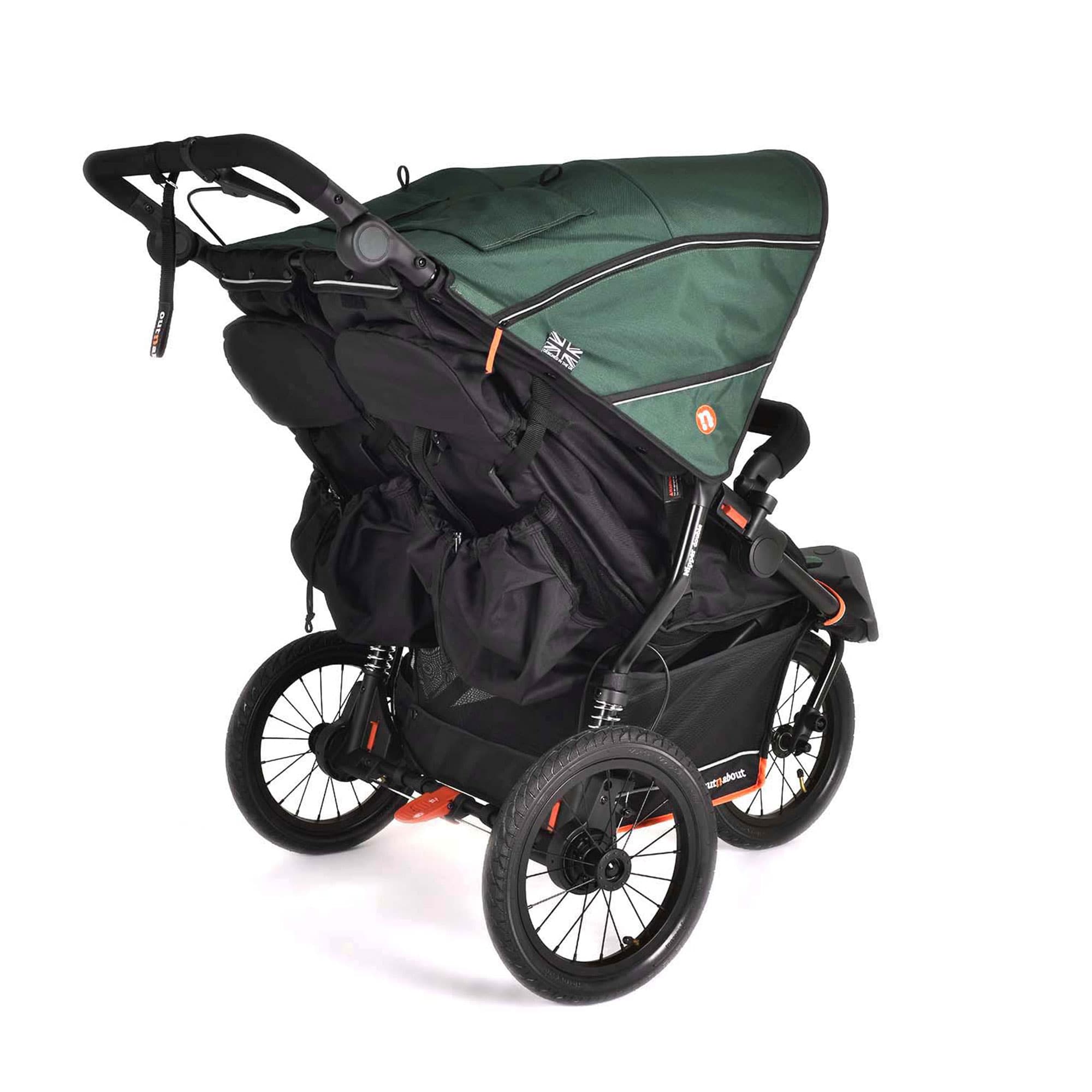 Out n About Nipper Double V6 Plus in Sycamore Green Double & Twin Prams ONANIP-02GRNV6+ 5060167547805