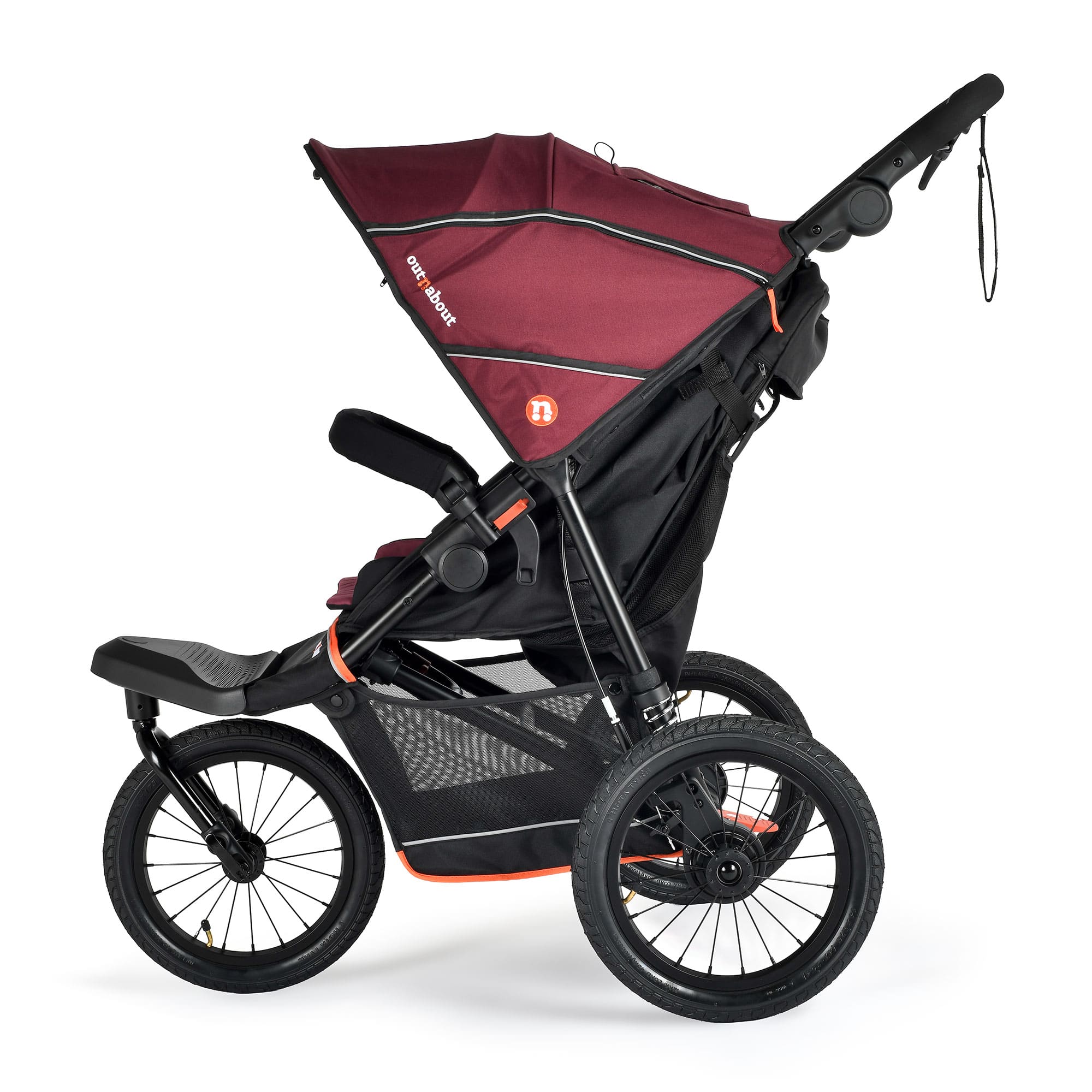Out n About Nipper V6 Plus Newborn Bundle in Brambleberry Red Double & Twin Prams 21056-BRA-RED 5060167547713