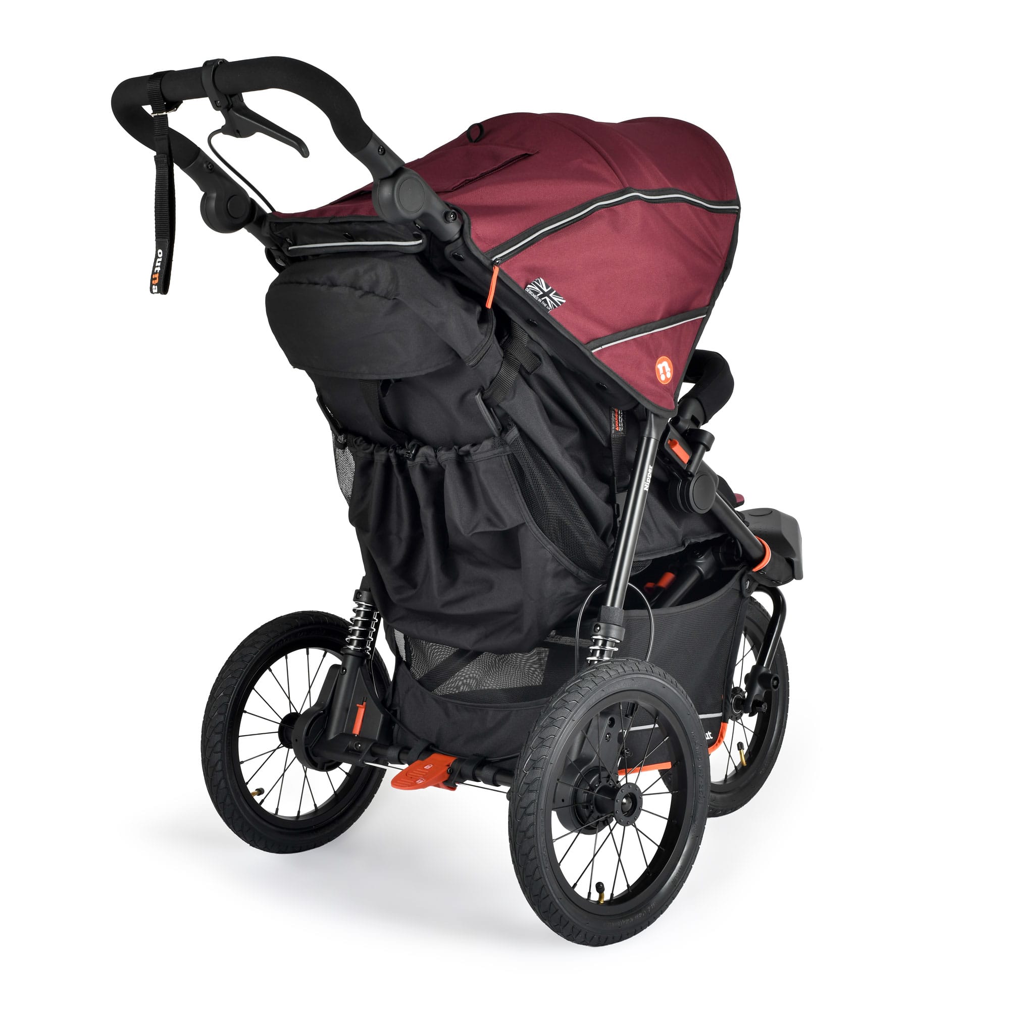 Out n About Nipper V6 Plus Newborn Bundle in Brambleberry Red Double & Twin Prams 21056-BRA-RED 5060167547713
