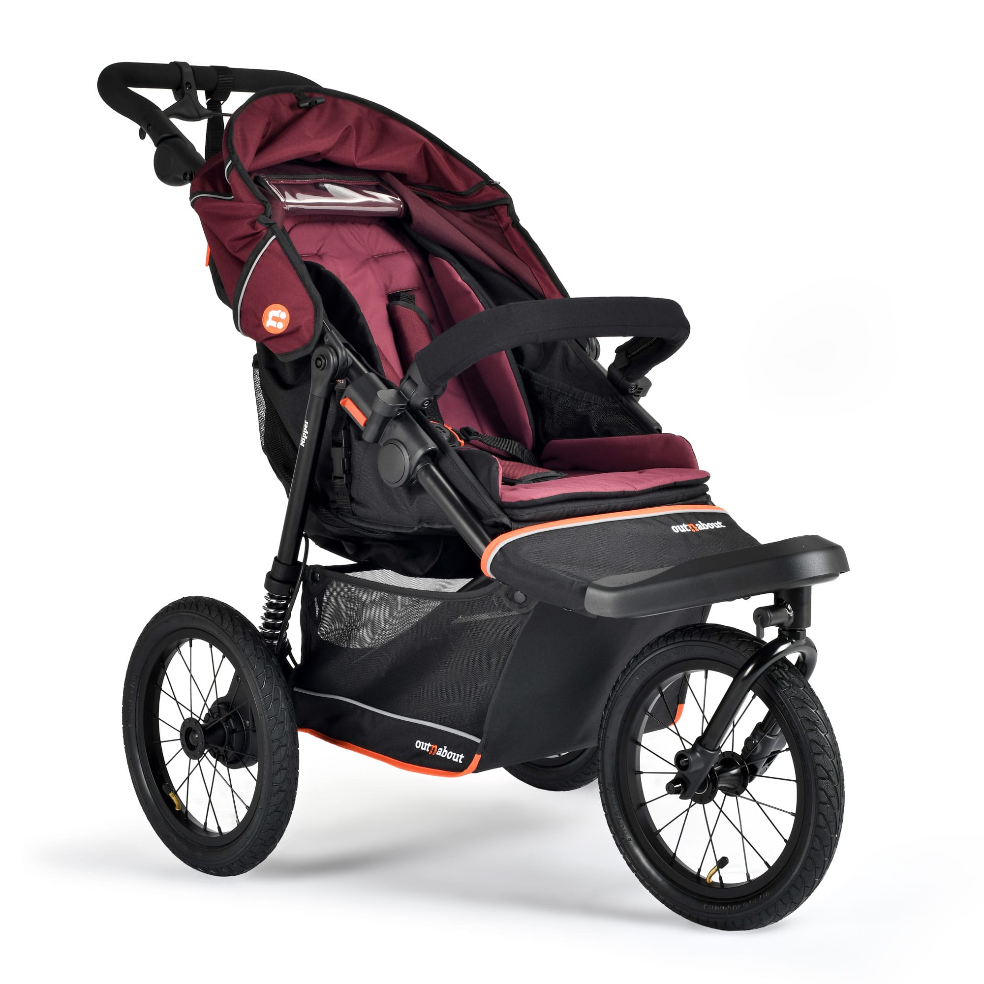 Out n About Nipper V6 Plus Switch Newborn Bundle in Brambleberry Red Double & Twin Prams ONANIP-01SWHBUNV6-BDY+ 5060167547713
