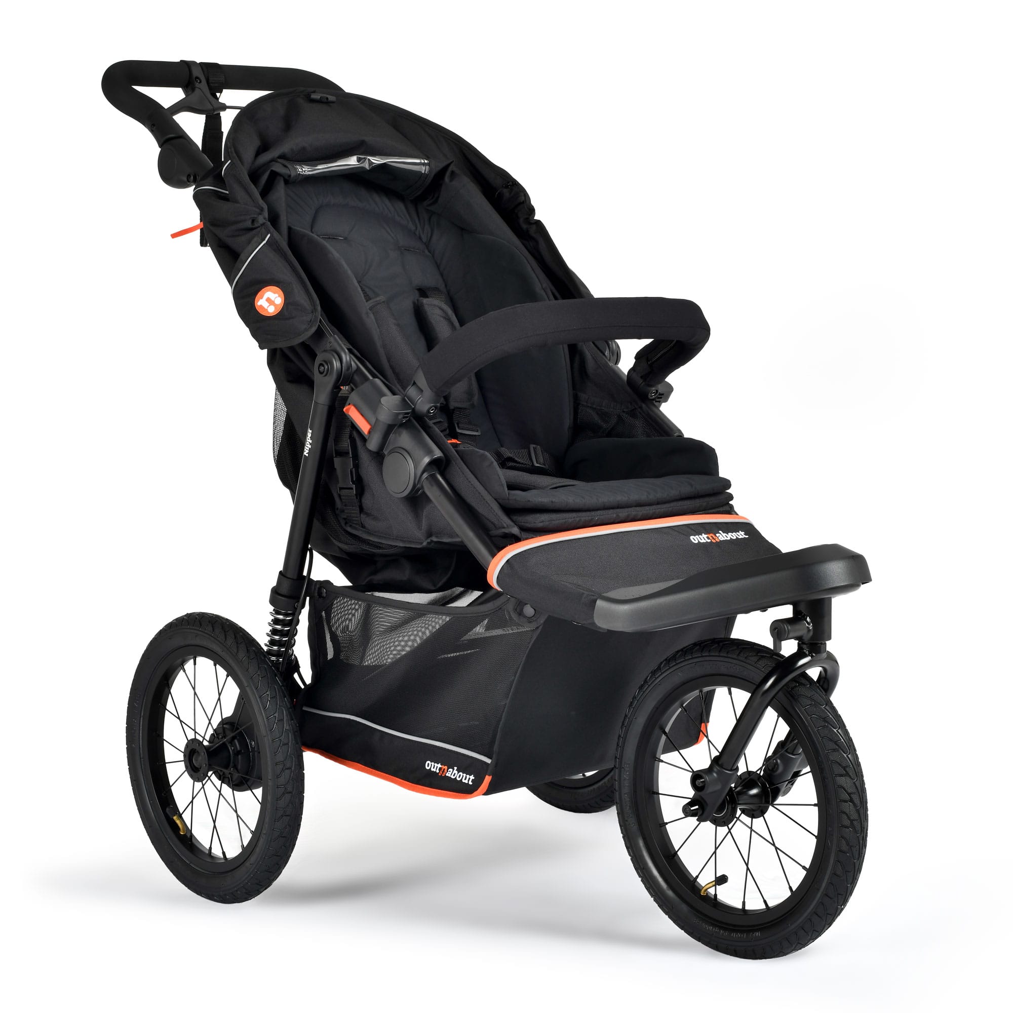Out n About Nipper V6 Plus Switch Newborn Bundle in Summit Black Double & Twin Prams ONANIP-01SWHBUNV6-SB+ 5060167547690