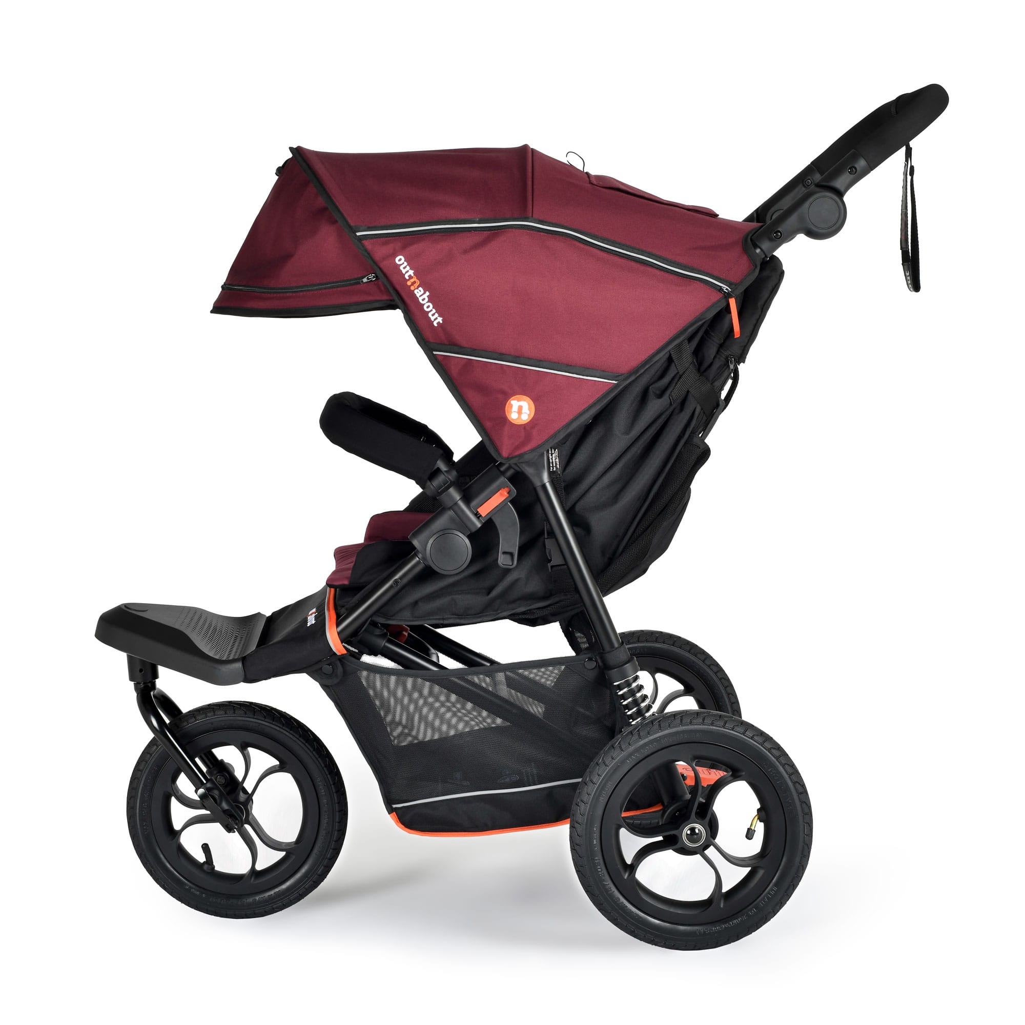 Out n About Nipper V6 Switch Newborn Bundle in Brambleberry Red Double & Twin Prams ONANIP-01SWHBUNV6-BDY 5060167549267