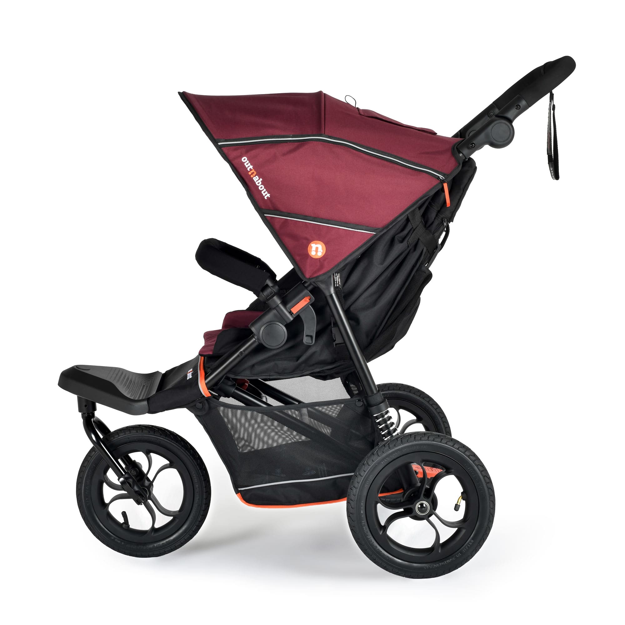 Out n About Nipper V6 Switch Newborn Bundle in Brambleberry Red Double & Twin Prams ONANIP-01SWHBUNV6-BDY 5060167549267