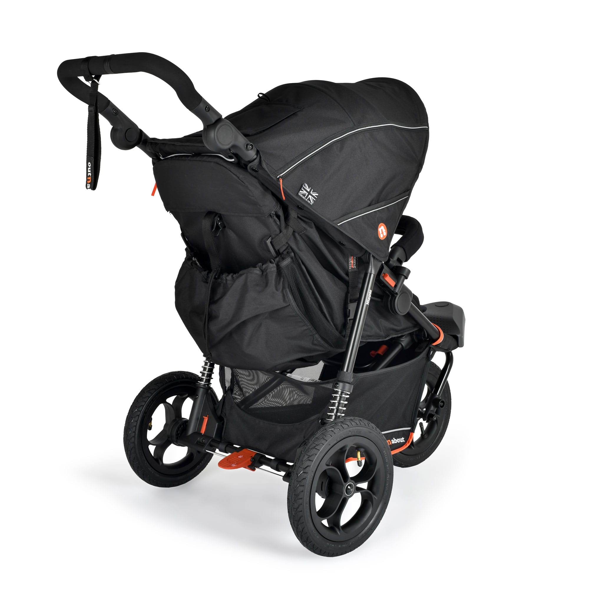 Out n About Nipper V6 Switch Newborn Bundle in Summit Black Double & Twin Prams ONANIP-01SWHBUNV6-SB 5060167549298