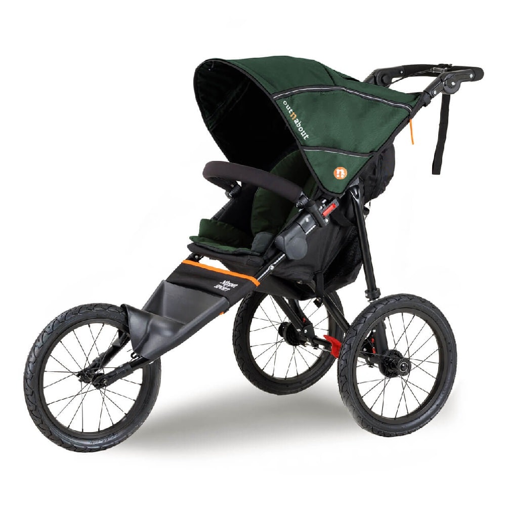 Out n About single sport v5 in Sycamore Green Double & Twin Prams NIPSP-01GRNv5