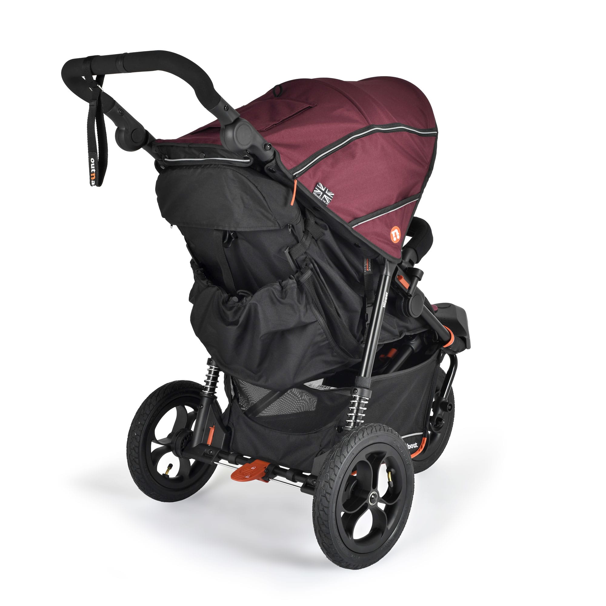 Out n About Single Nipper V6 in Brambleberry Red Pushchairs & Buggies ONANIP-01BDYV6 5060167547669