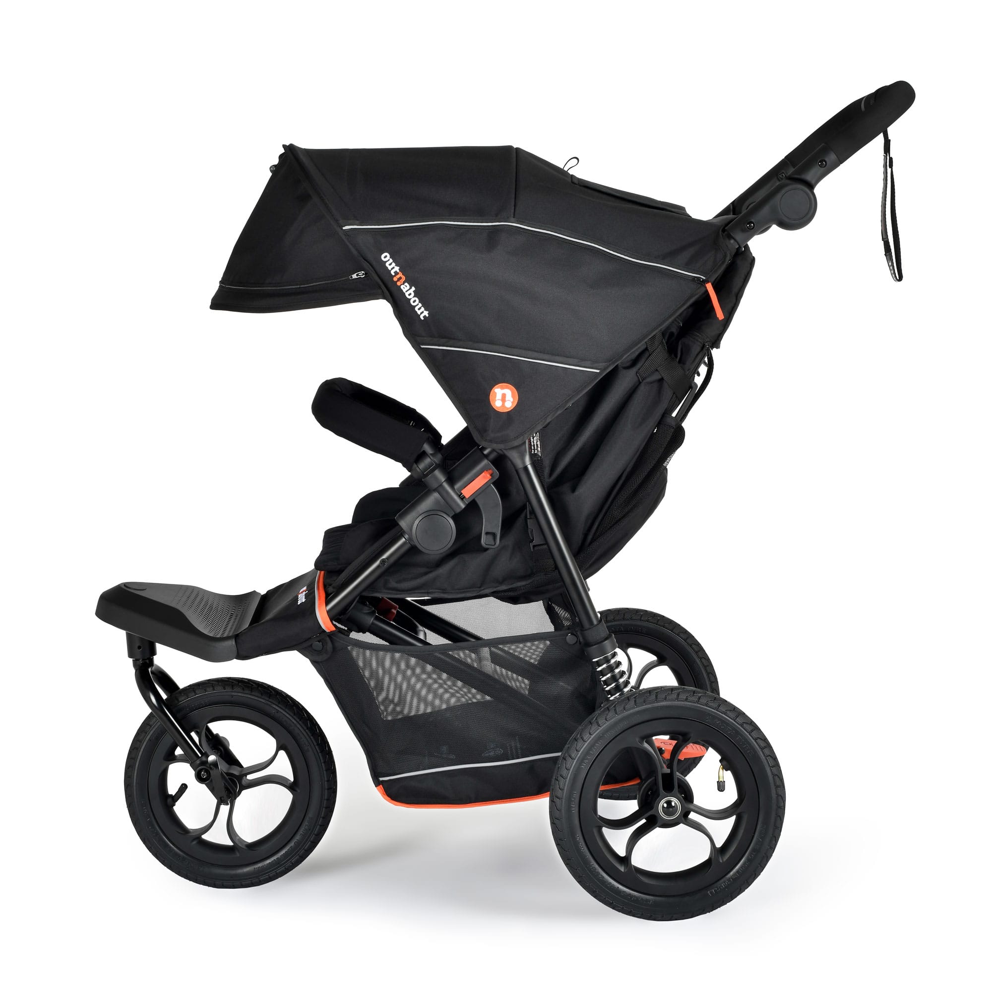Out n About Single Nipper V6 in Summit Black Pushchairs & Buggies ONANIP-01SBV6 5060167547645