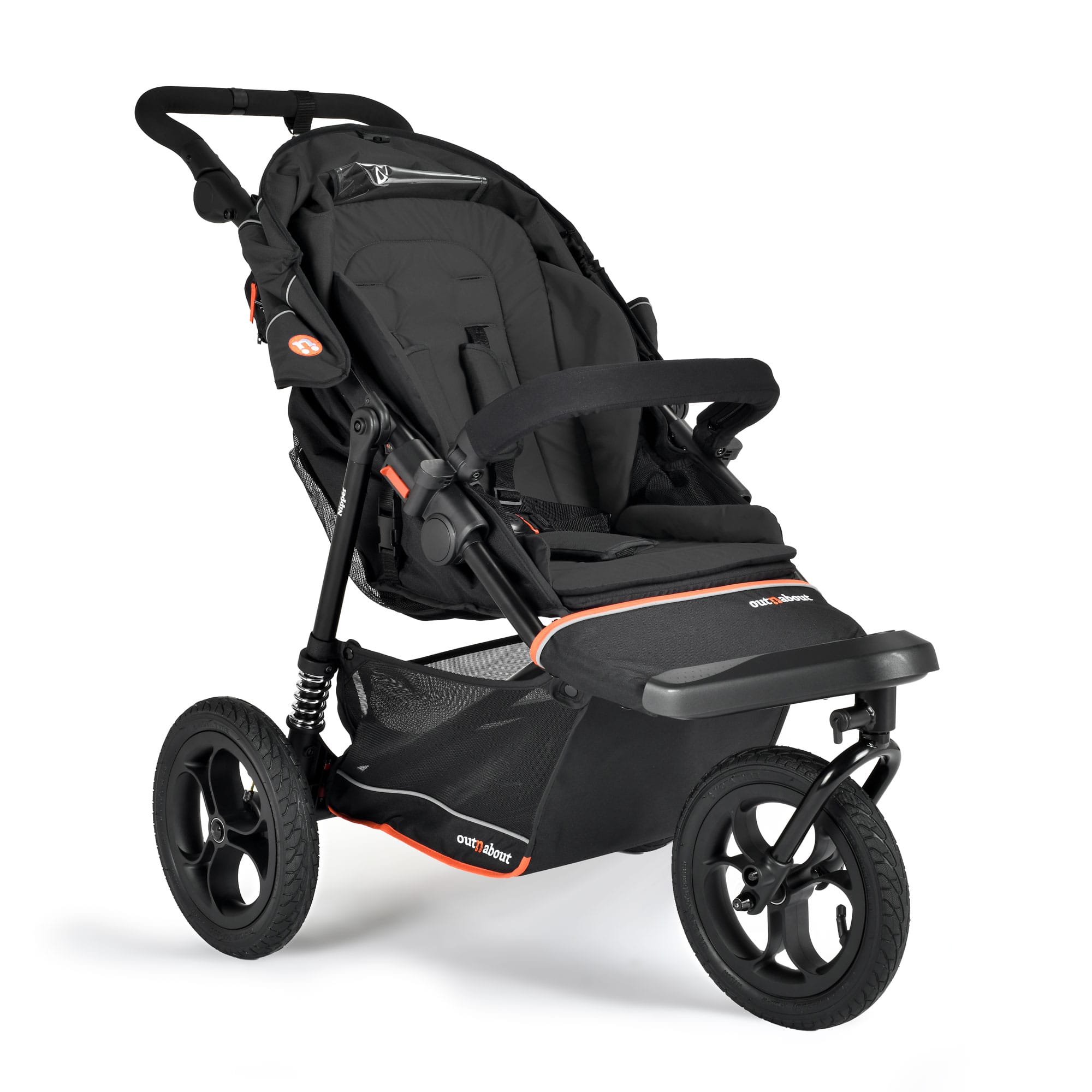 Out n About Single Nipper V6 in Summit Black Pushchairs & Buggies ONANIP-01SBV6 5060167547645