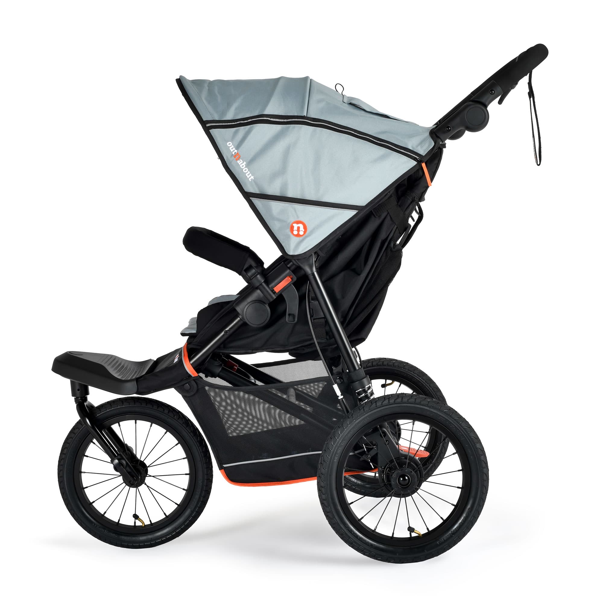 Out n About Single Nipper V6 Plus in Rocksalt Grey Pushchairs & Buggies ONANIP-01GRYV6+ 5060167547737