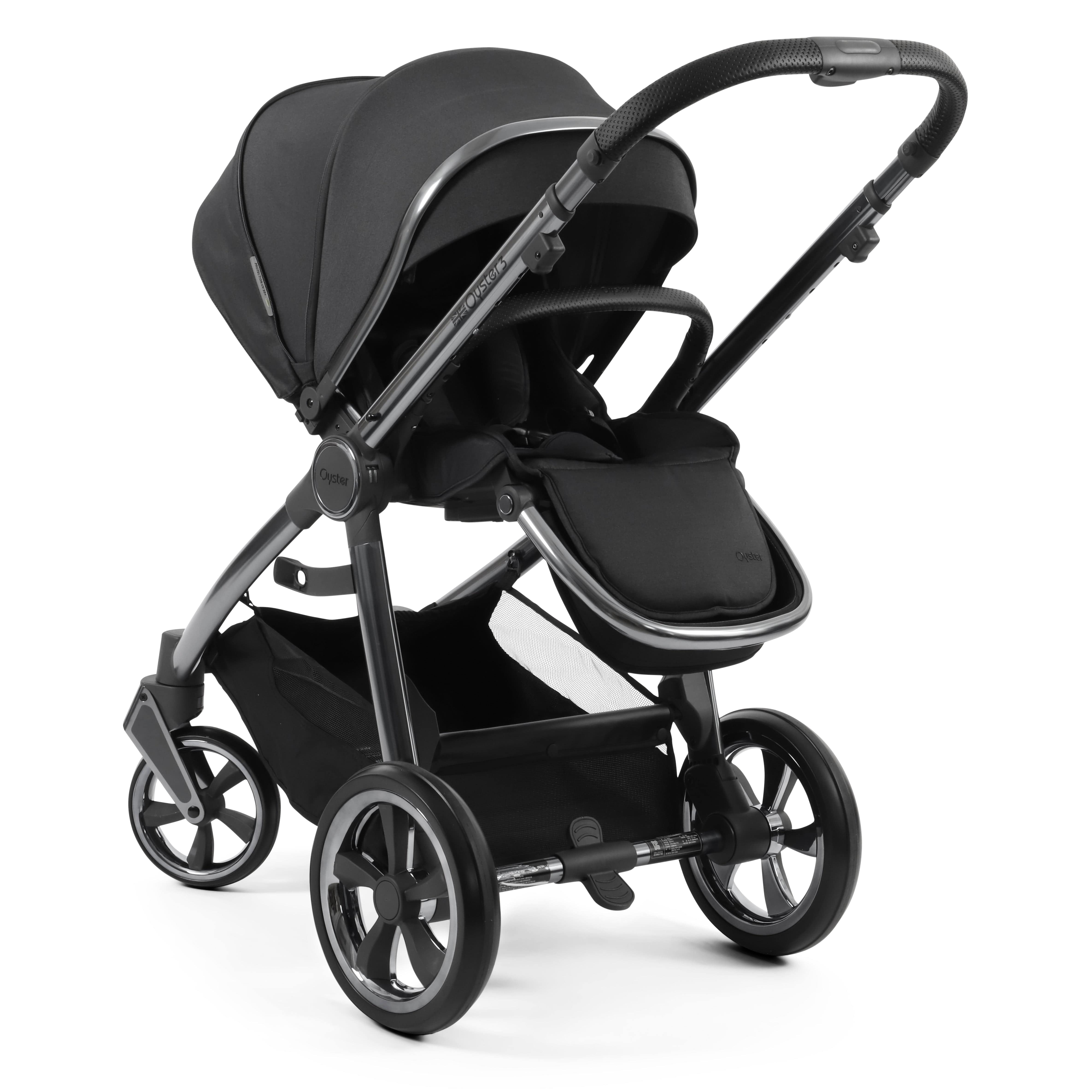 BabyStyle Oyster3 Pram & Carrycot Carbonite Baby Prams 14730-CRB 5060711567242