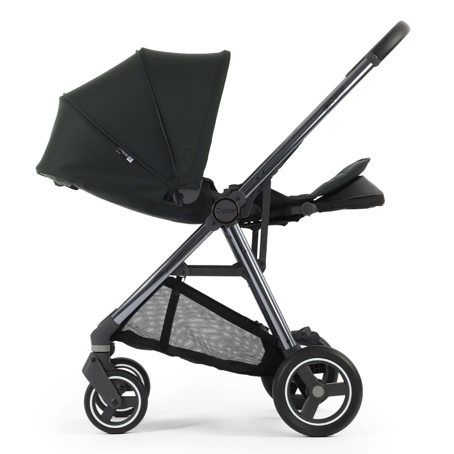 Oyster Gravity+ Stroller in Black Olive Baby Prams OGPSUBO 5061711569932