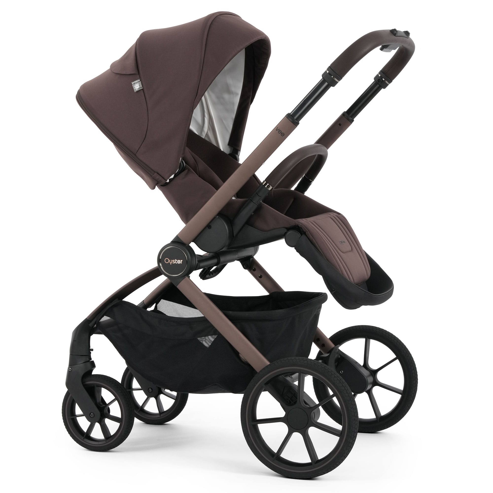 Oyster Vee Stroller & Carrycot Bundle in Chocolate Baby Prams OVSUCH 5061058983979