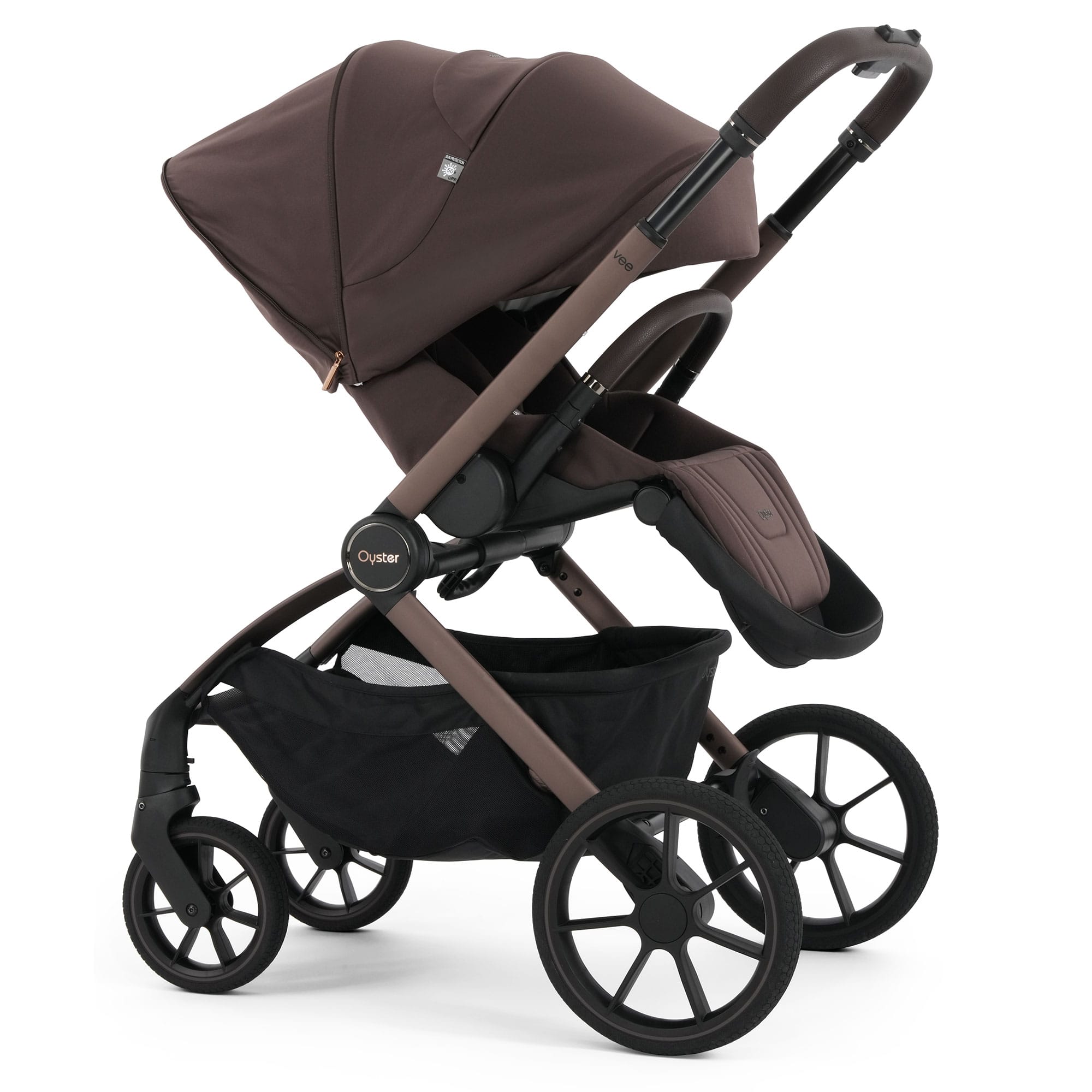 Oyster Vee Stroller & Carrycot Bundle in Chocolate Baby Prams OVSUCH 5061058983979