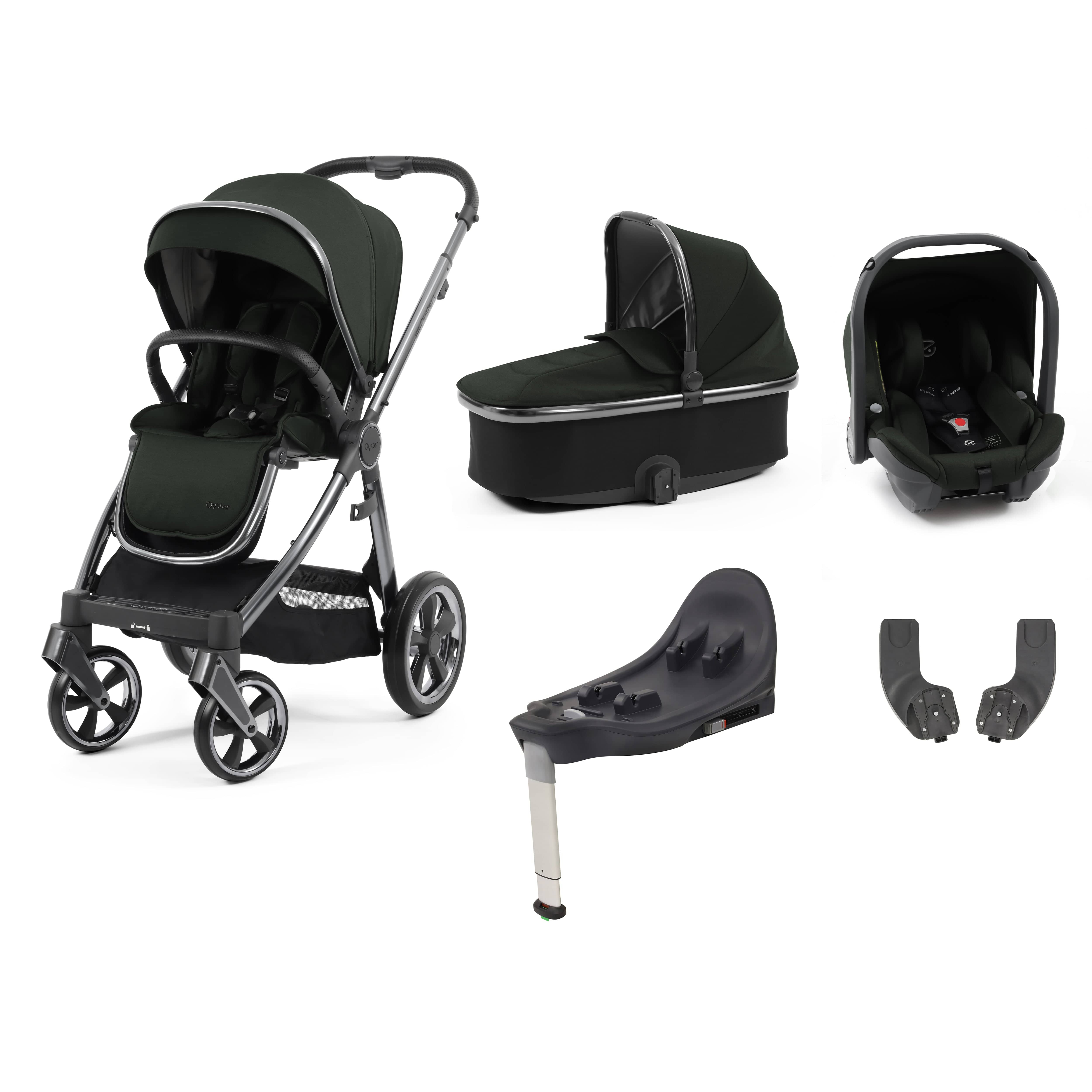 Babystyle Oyster 3 Essential Bundle with Car Seat in Black Olive Travel Systems 14735-BLO 5060711567211