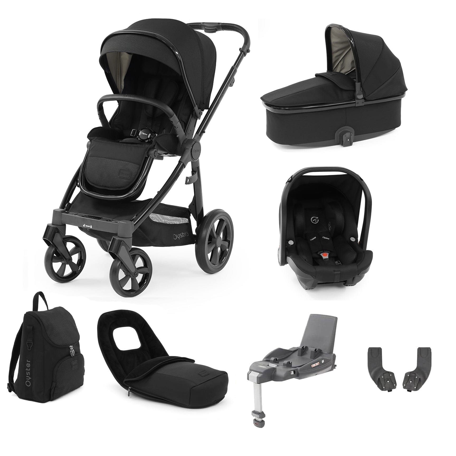 Babystyle Oyster 3 Luxury 7 Piece with Car Seat Bundle in Pixel Travel Systems 14775-PXL 5060711565668