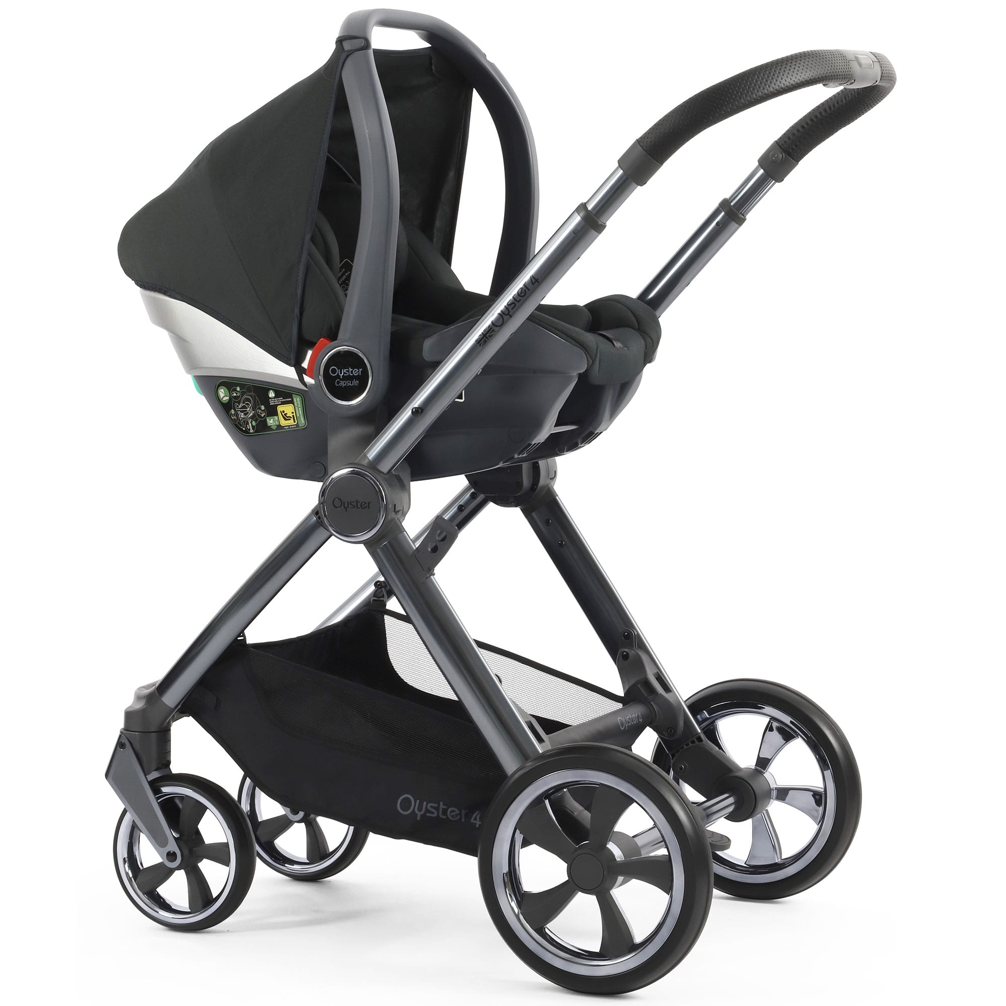 Oyster 4 Essential Bundle in Black Olive Travel Systems