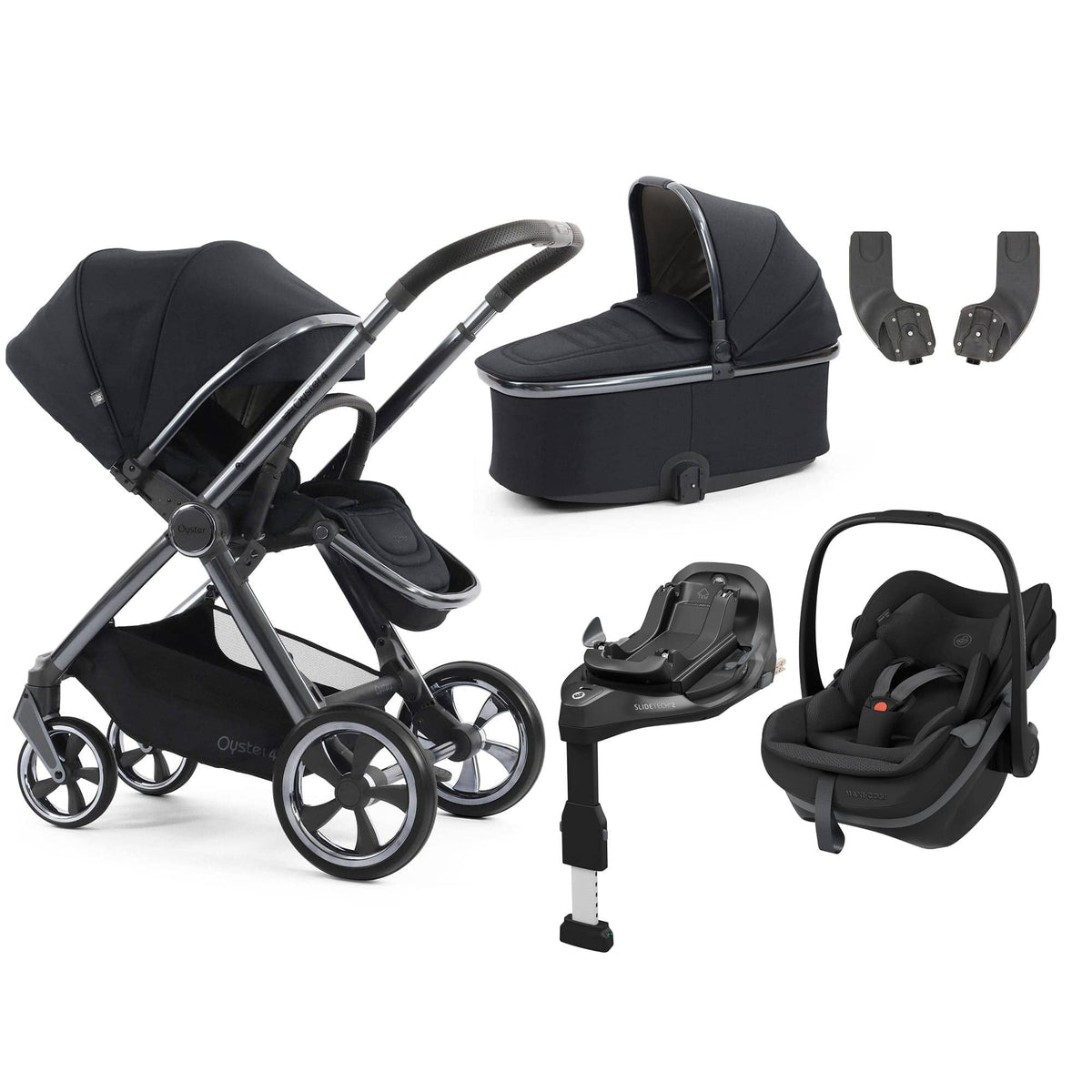Oyster 4 Essential Bundle in Carbonite Travel Systems 18107-CAR-2 5061058981258
