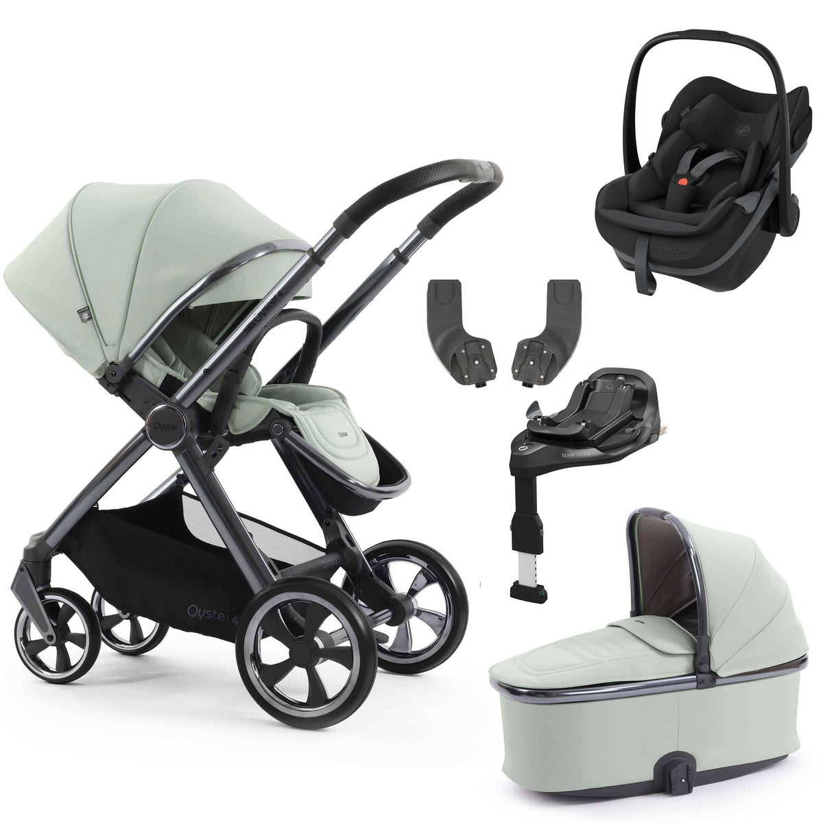 Oyster 4 Essential Bundle in Pistachio Travel Systems