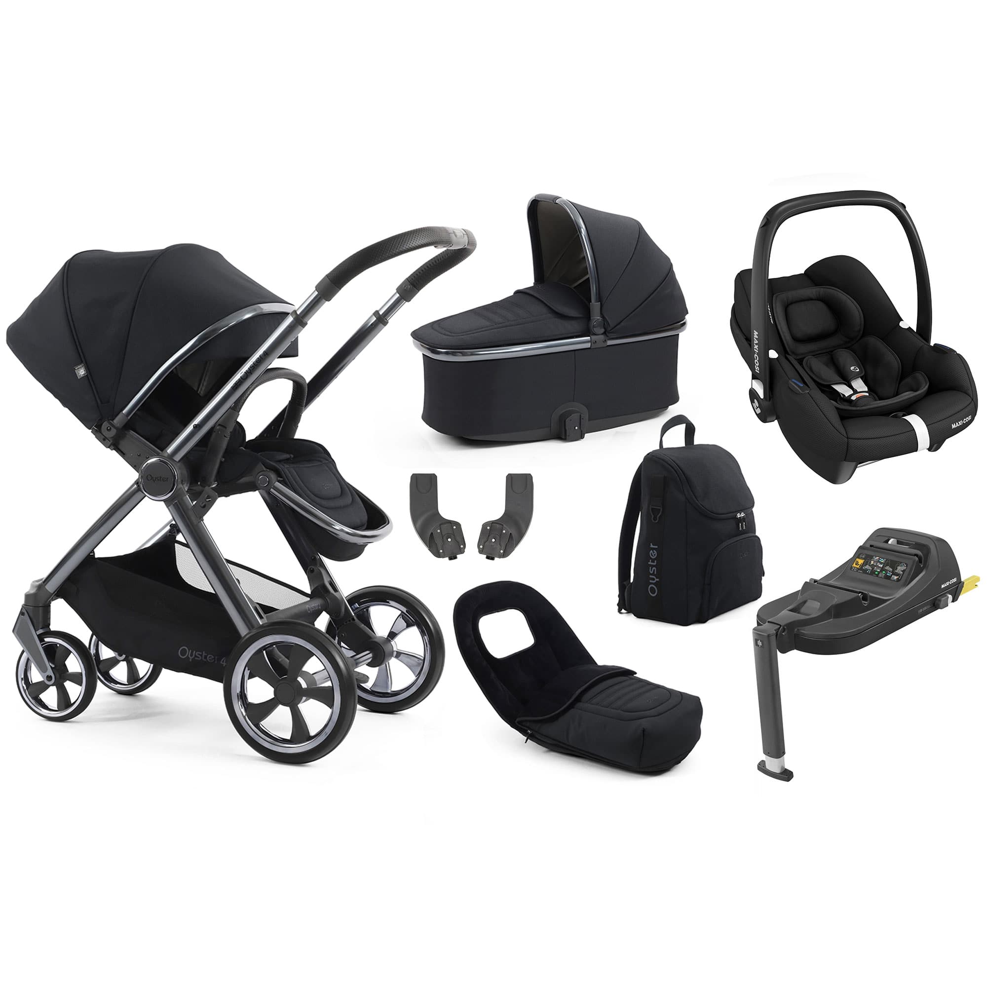 Oyster 4 Luxury Bundle in Carbonite Travel Systems 18157-CAR-1 5061058981258