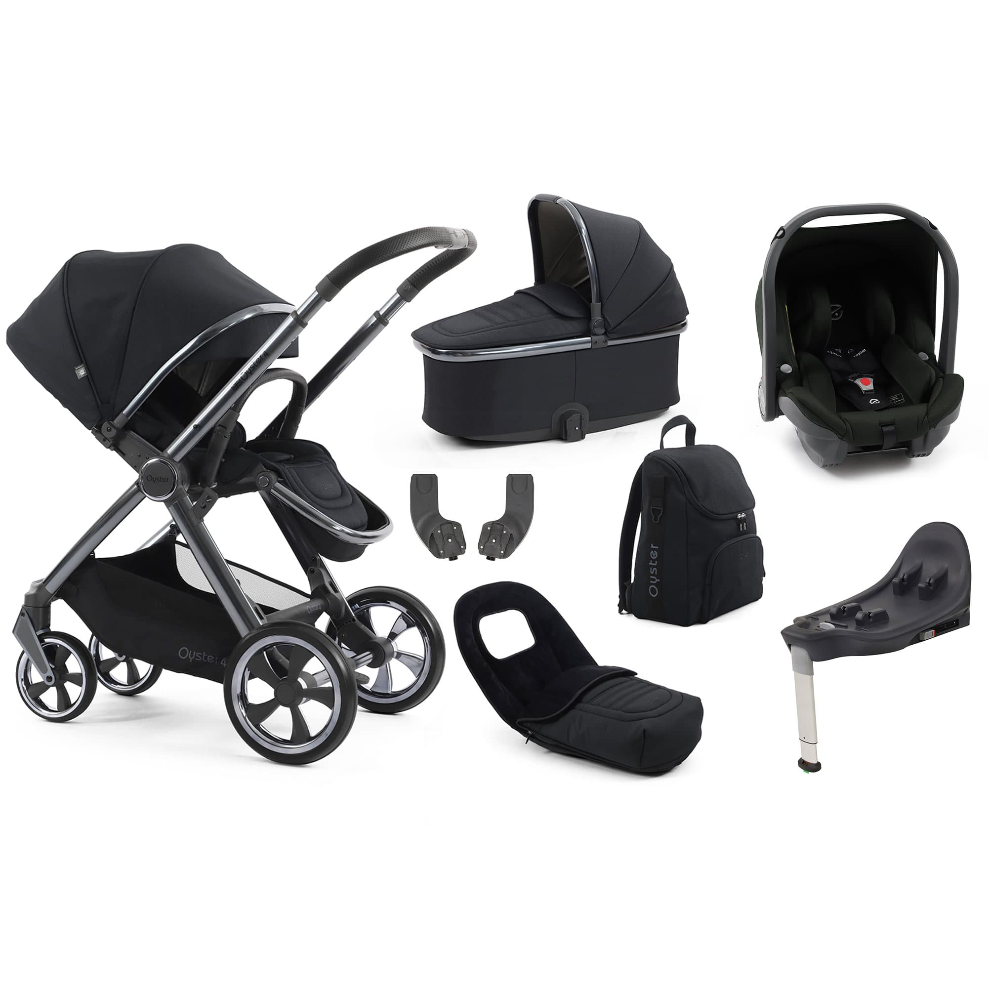 Oyster 4 Luxury Bundle in Carbonite Travel Systems 18157-CAR 5061058981258