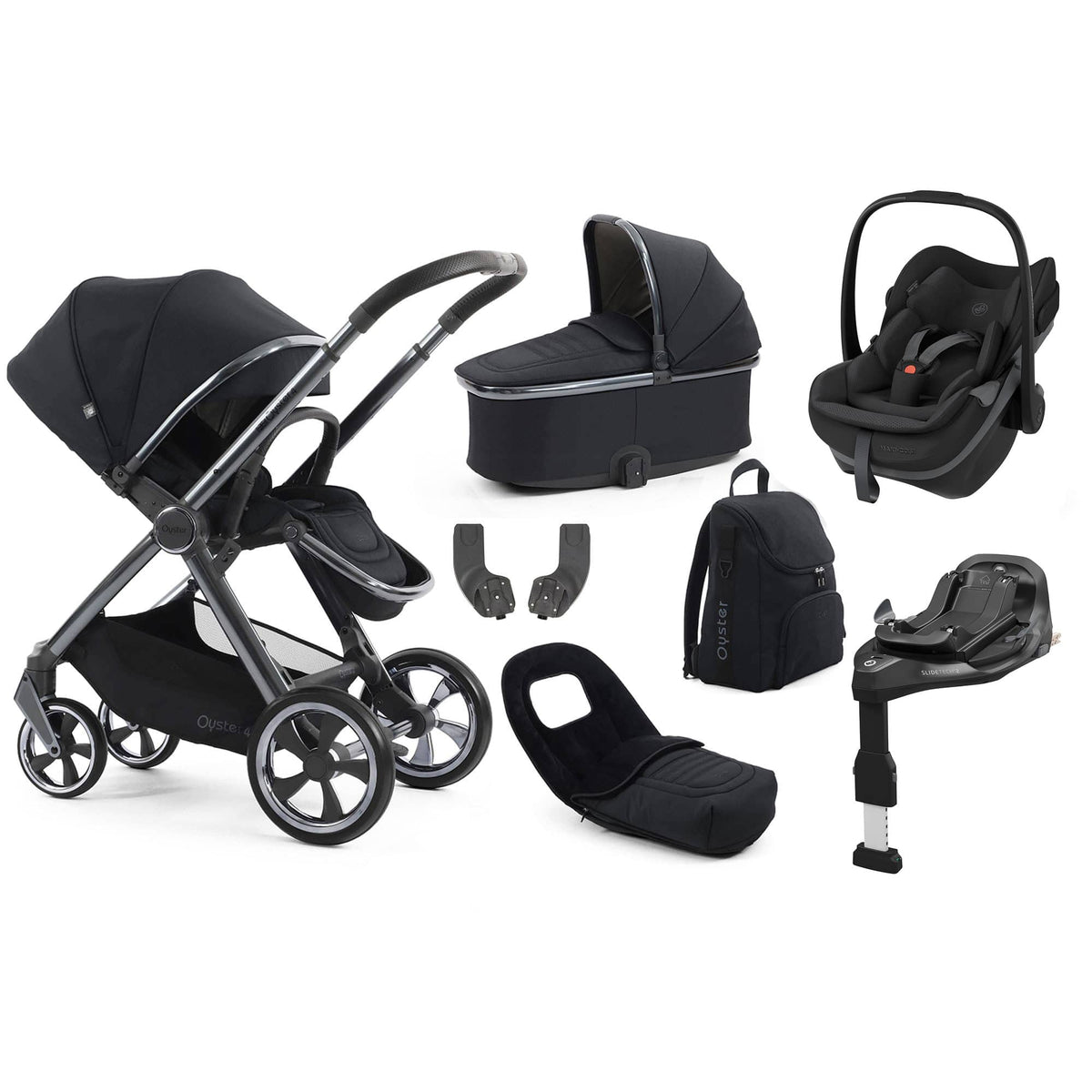 Oyster 4 Luxury Bundle in Carbonite Travel Systems 18157-CAR-2 5061058981258