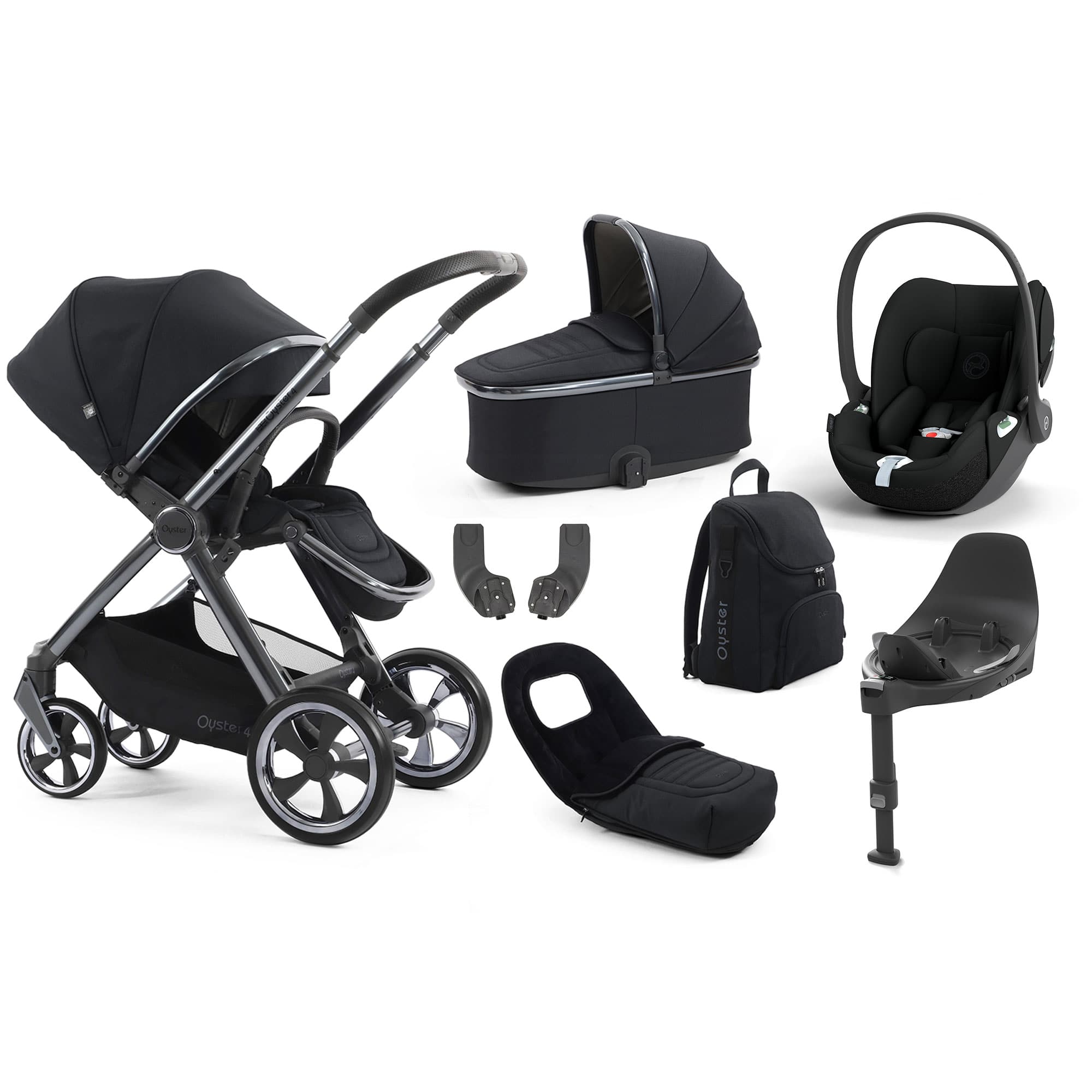 Oyster 4 Luxury Bundle in Carbonite Travel Systems 18157-CAR-3 5061058981258