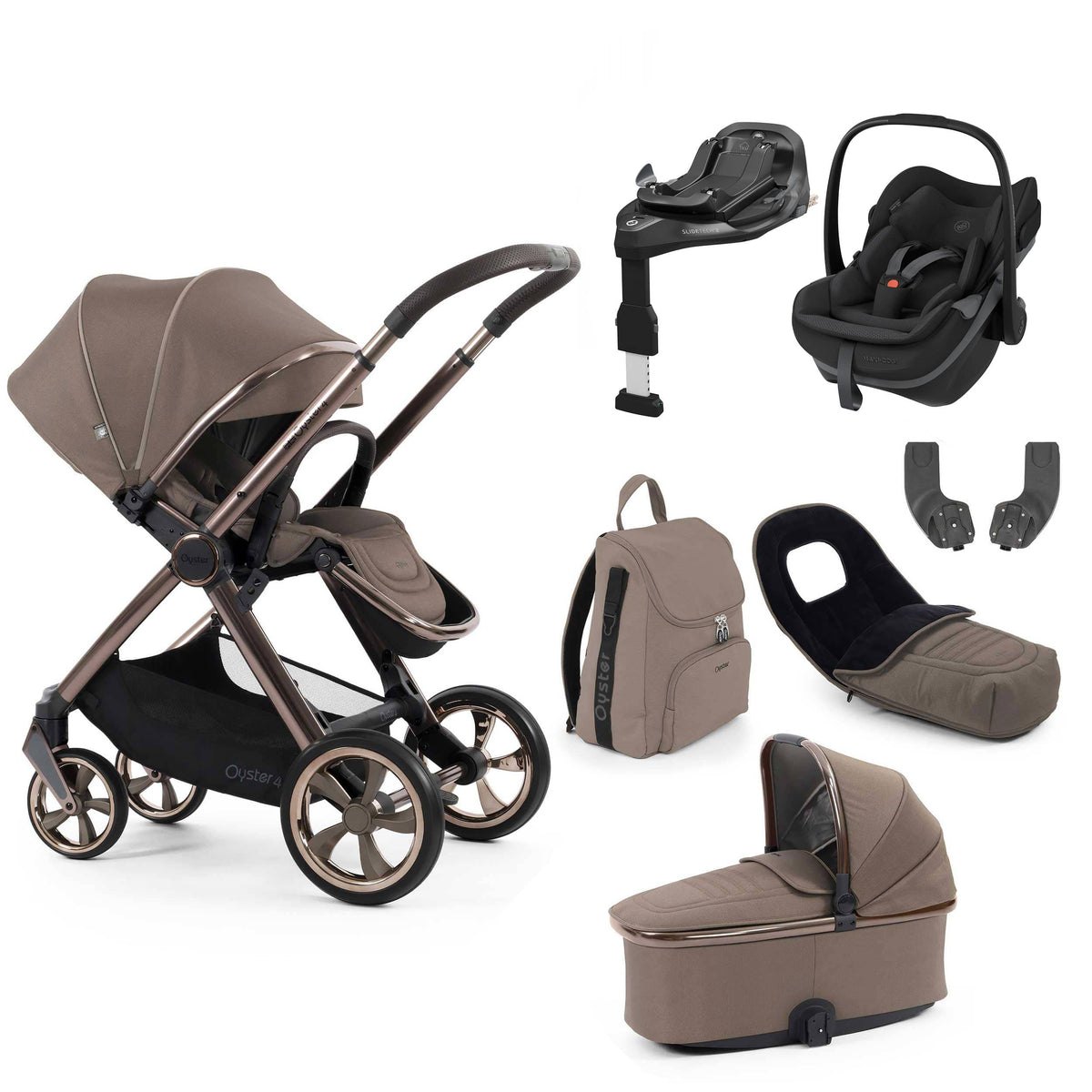 Oyster 4 Luxury Bundle in Mink Travel Systems