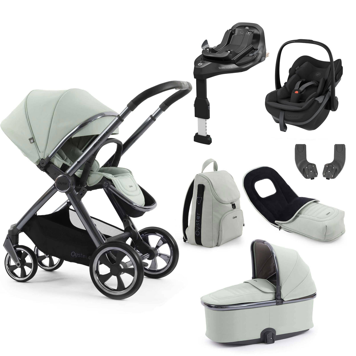 Oyster 4 Luxury Bundle in Pistachio Travel Systems 18157-PIS-2