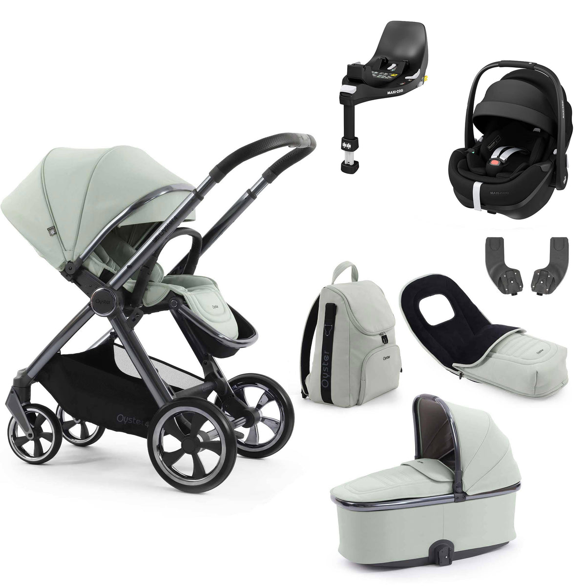 Oyster 4 Luxury Bundle in Pistachio Travel Systems 18157-PIS-3