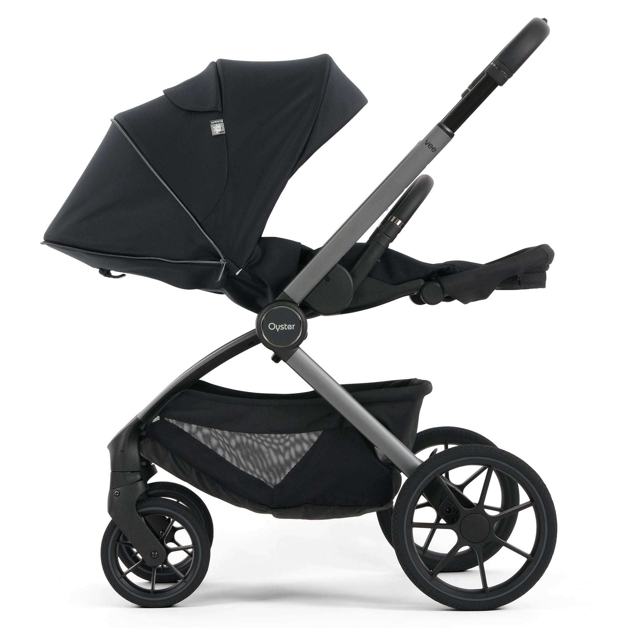 Oyster Vee Travel System Bundle in Liquorice Travel Systems