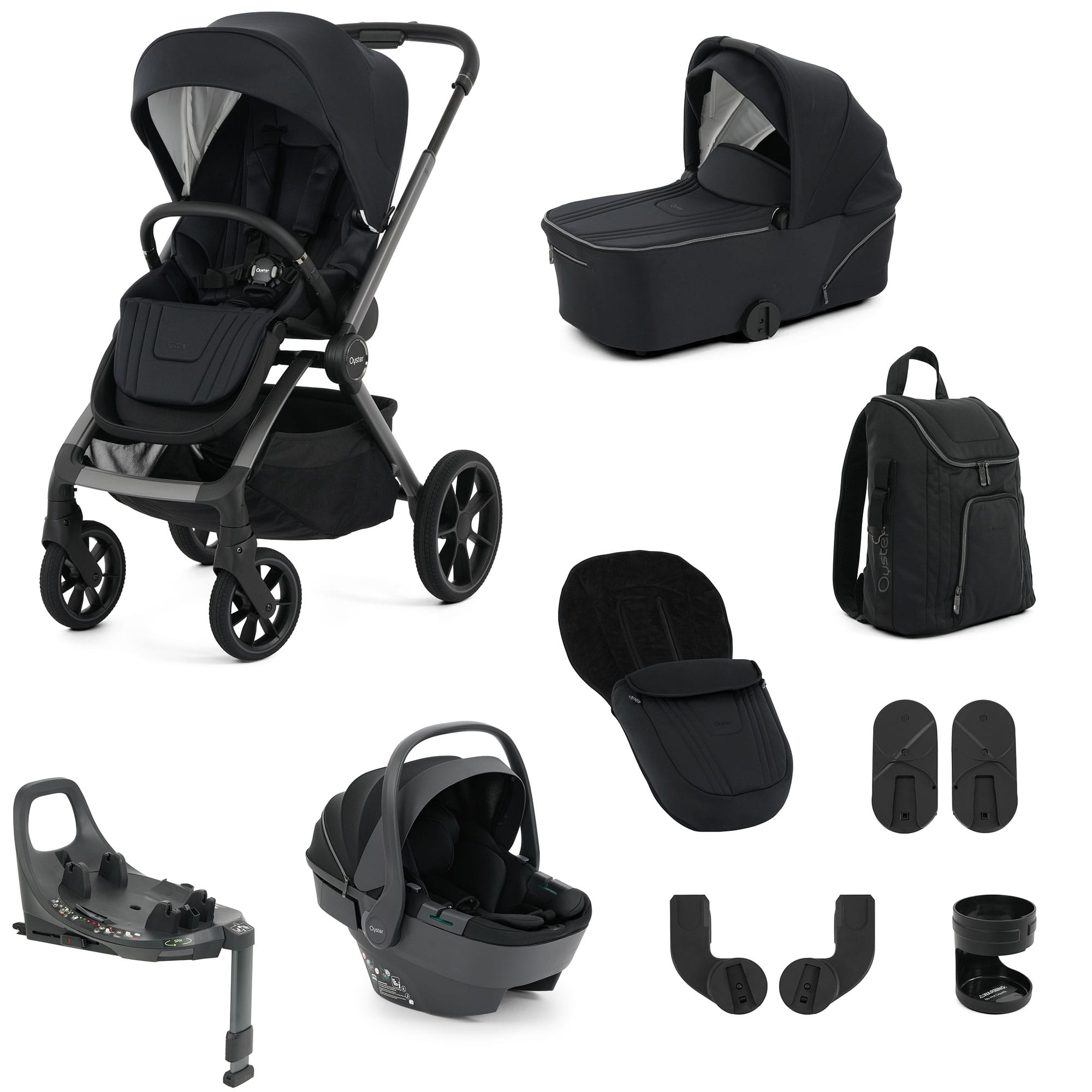 Oyster Vee Travel System Bundle in Liquorice Travel Systems OYS-VEE-CHO-CAB 5061058983993