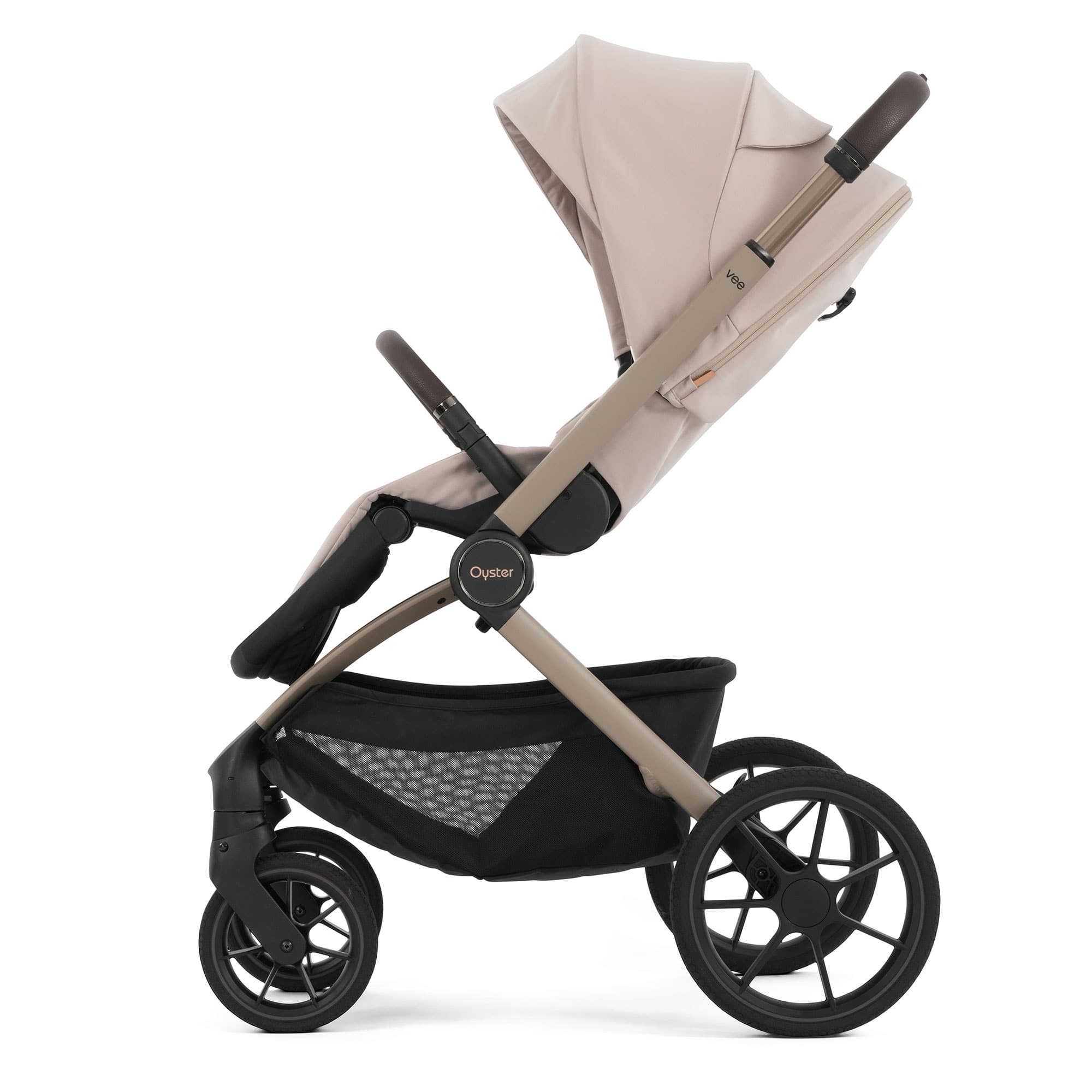 Oyster Vee Travel System Bundle in Vanilla Travel Systems