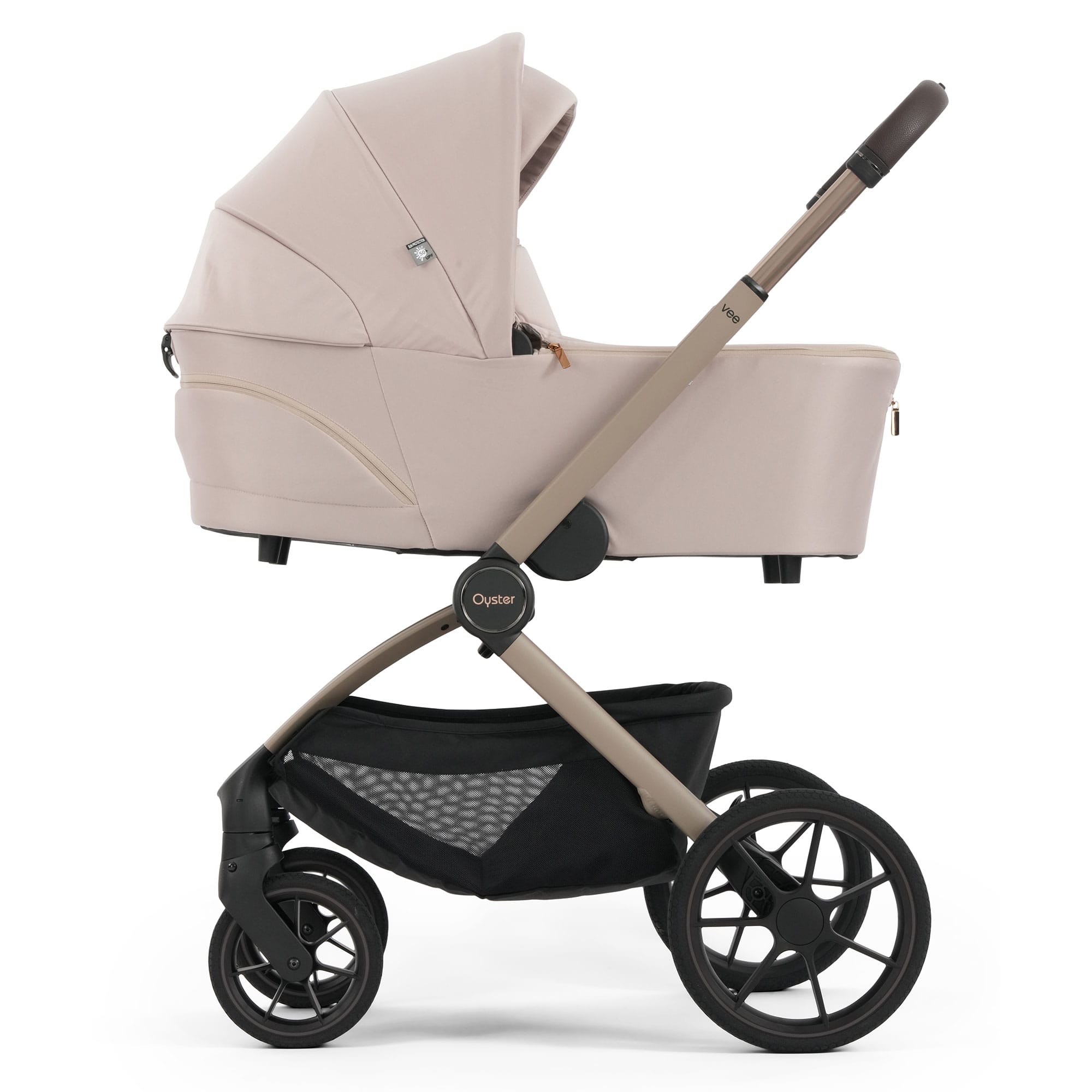 Oyster Vee Travel System Bundle in Vanilla Travel Systems