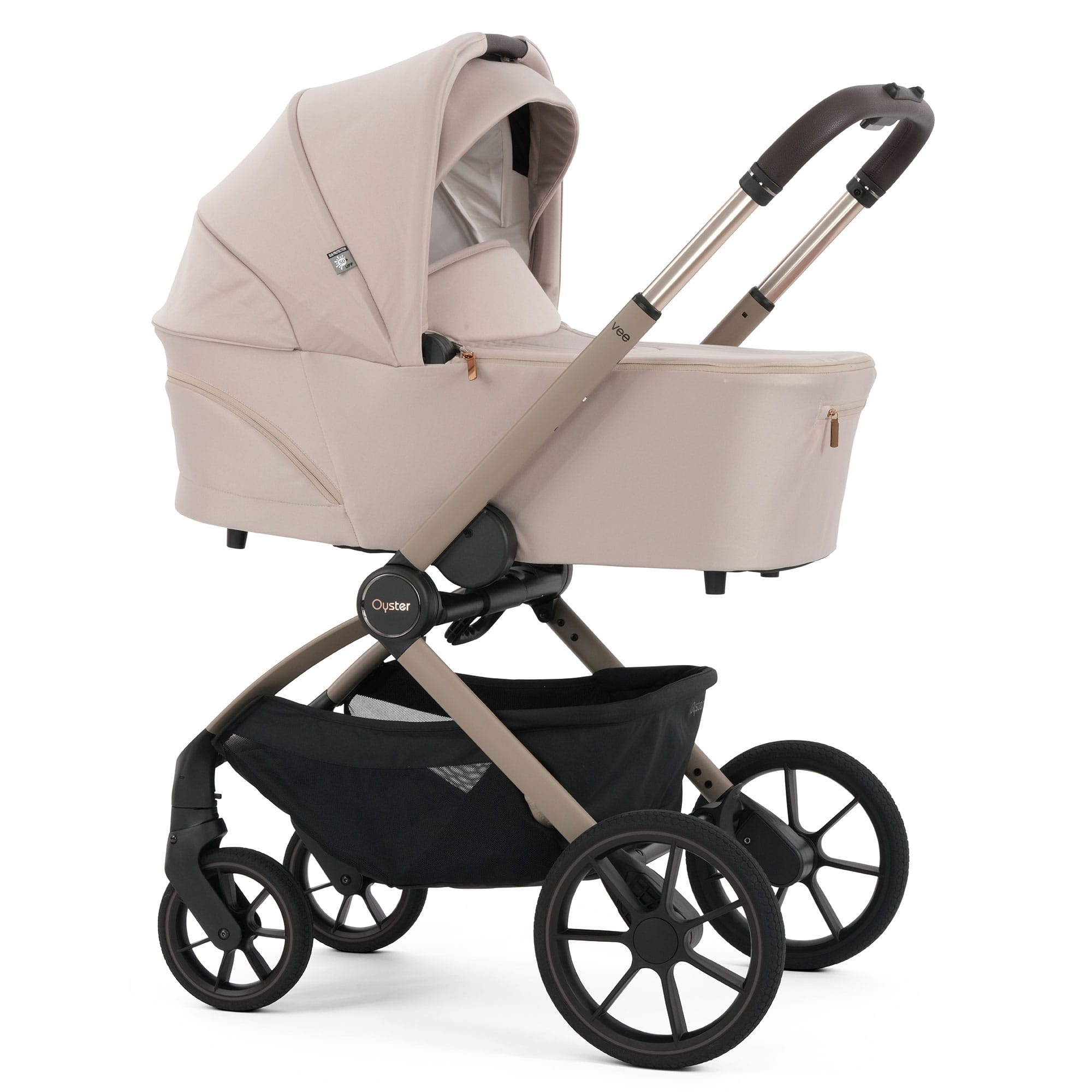 Oyster Vee Travel System Bundle in Vanilla Travel Systems