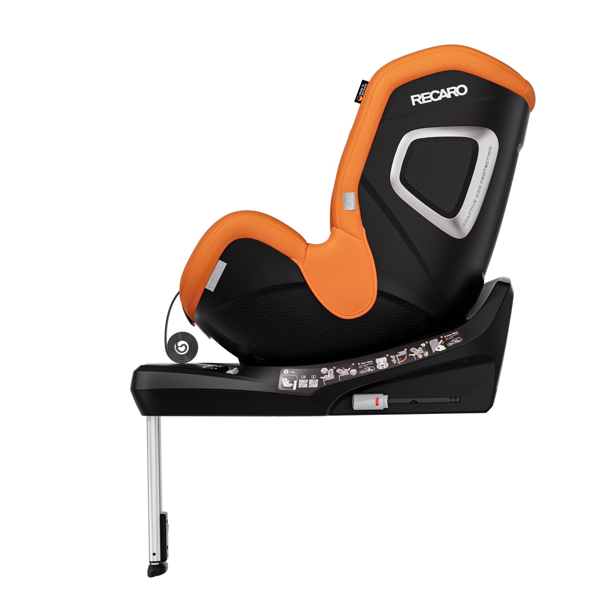 Recaro Toron 1 Kid in Vibrant Orange Toddler Car Seats B1106003 4260621461772