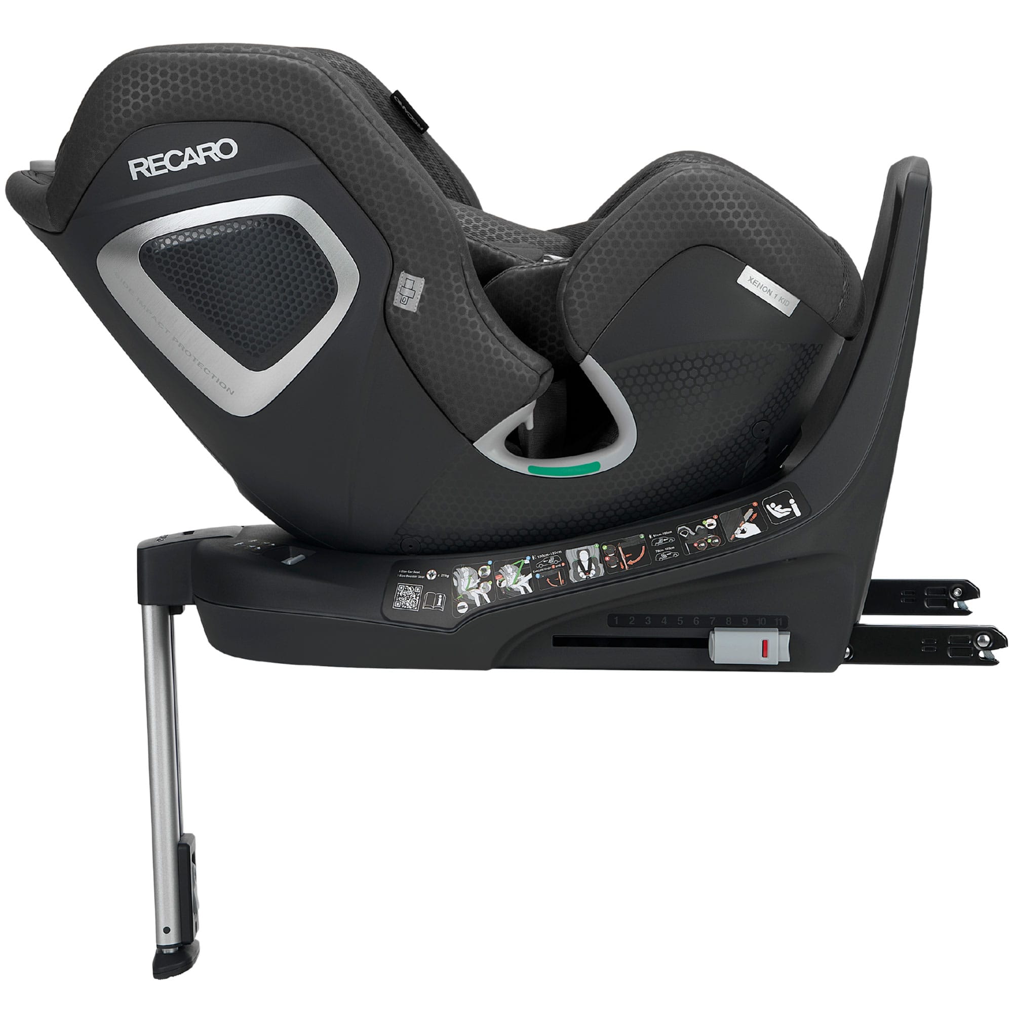 Recaro Xenon 1 Kid Combination Car Seat 61-125cm in Fresh Black Toddler Car Seats B1103051 4260621460461