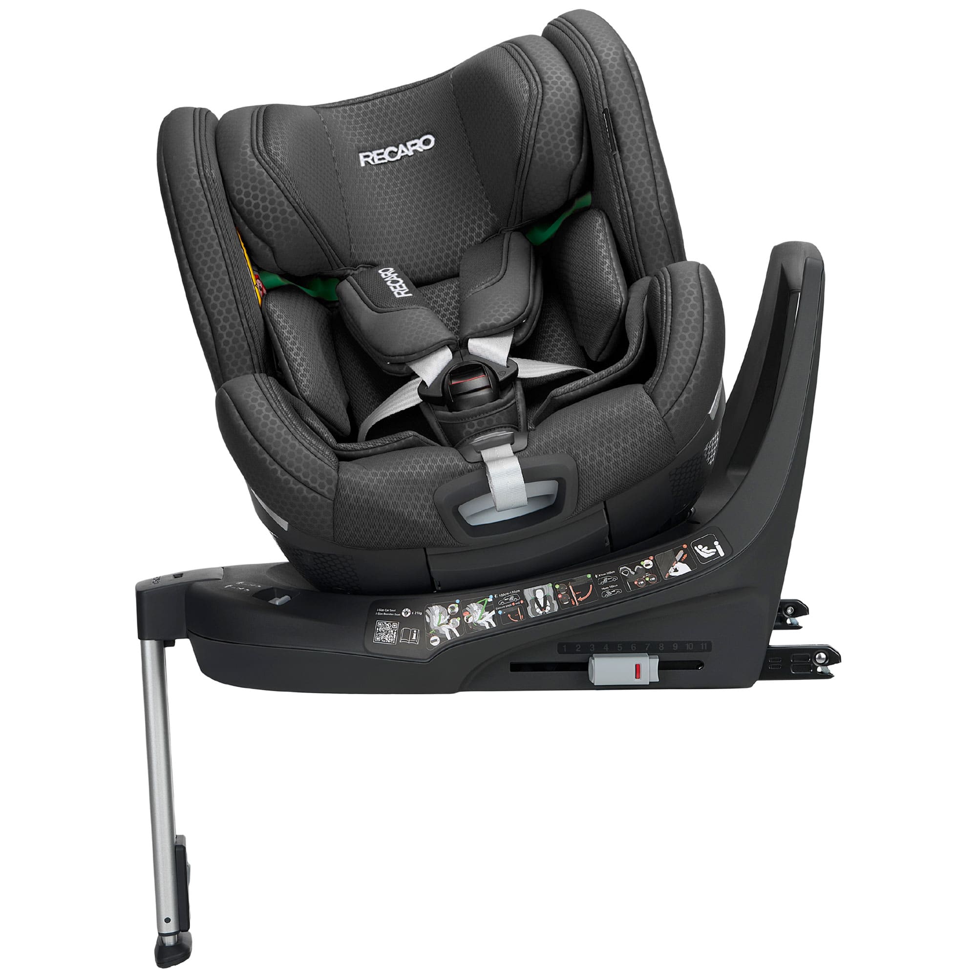 Recaro Xenon 1 Kid Combination Car Seat 61-125cm in Fresh Black Toddler Car Seats B1103051 4260621460461