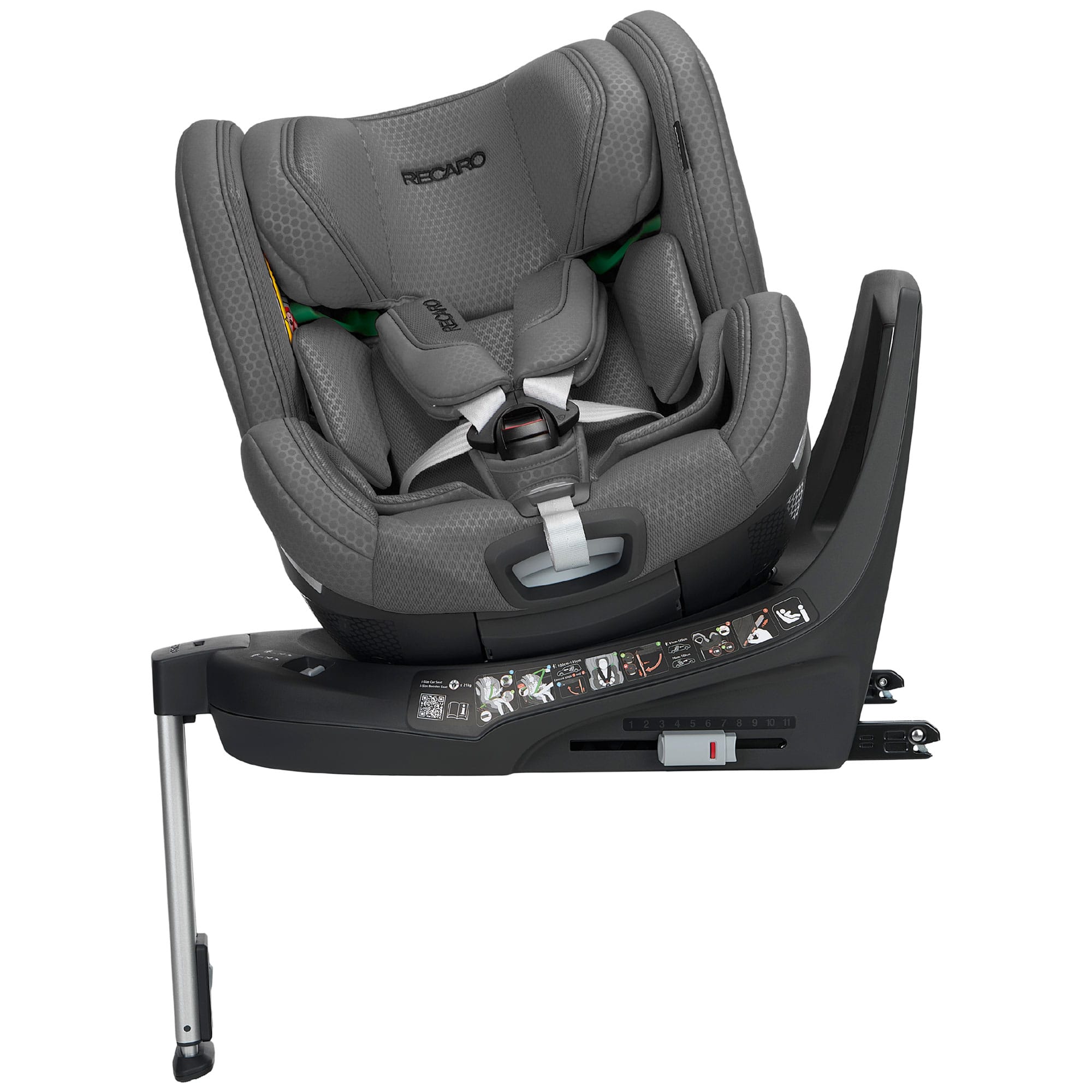 Recaro Xenon 1 Kid Combination Car Seat 61-125cm in Gallent Grey Toddler Car Seats B1103059 4260621468634