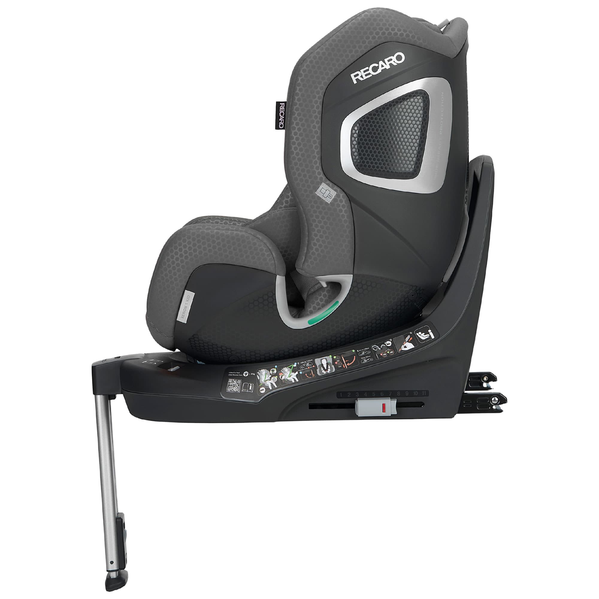 Recaro Xenon 1 Kid Combination Car Seat 61-125cm in Gallent Grey Toddler Car Seats B1103059 4260621468634